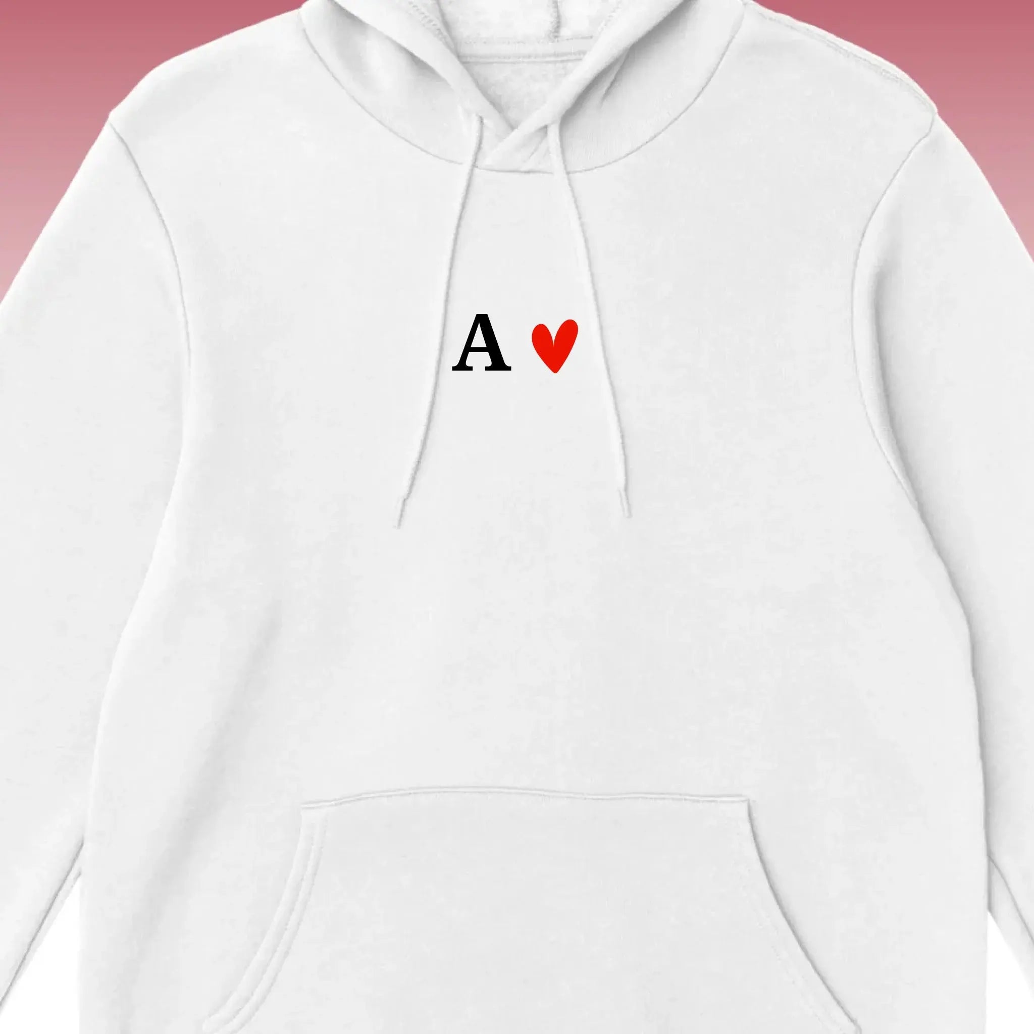 Pull à capuche brodée - Unisexe Torse-Blanc-3XL Product vendor