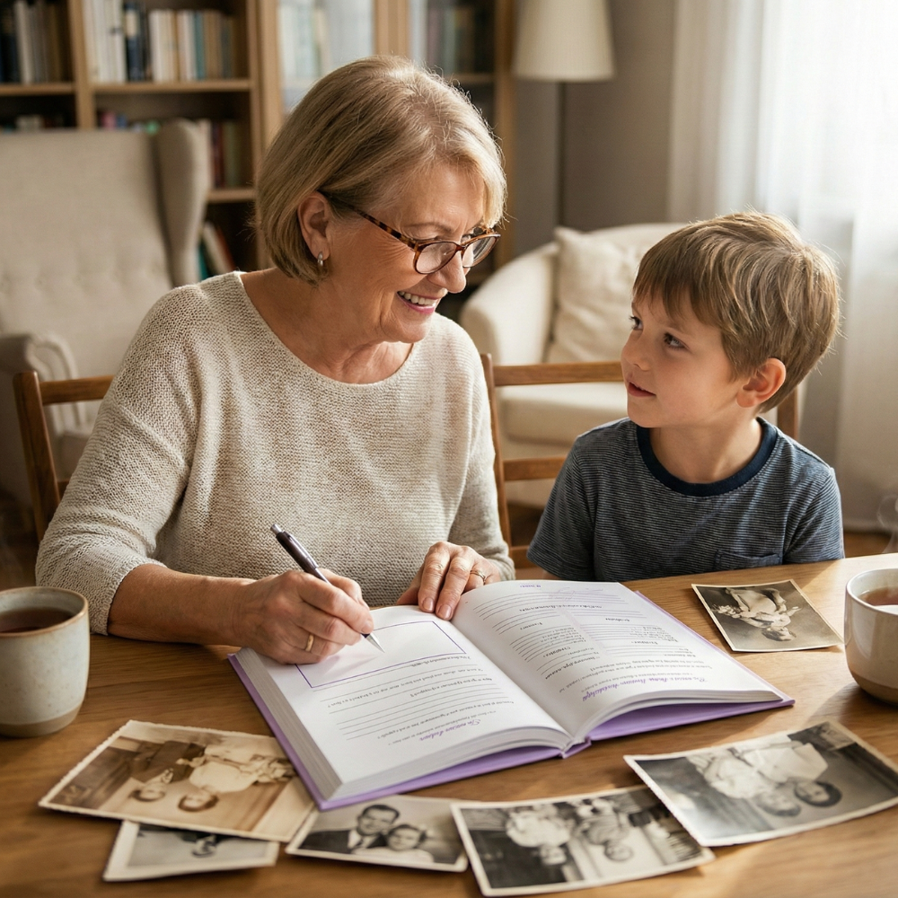 Mamie, raconte-moi ton histoire : Le guide pour l’aider à transmettre