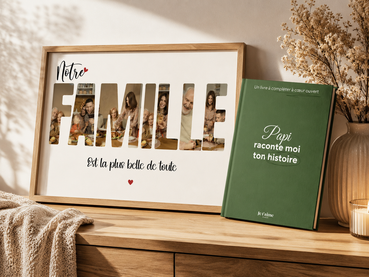 Cadeau personnalisé Fête des Grands-Pères : idées touchantes pour papi Jetaimeparis France