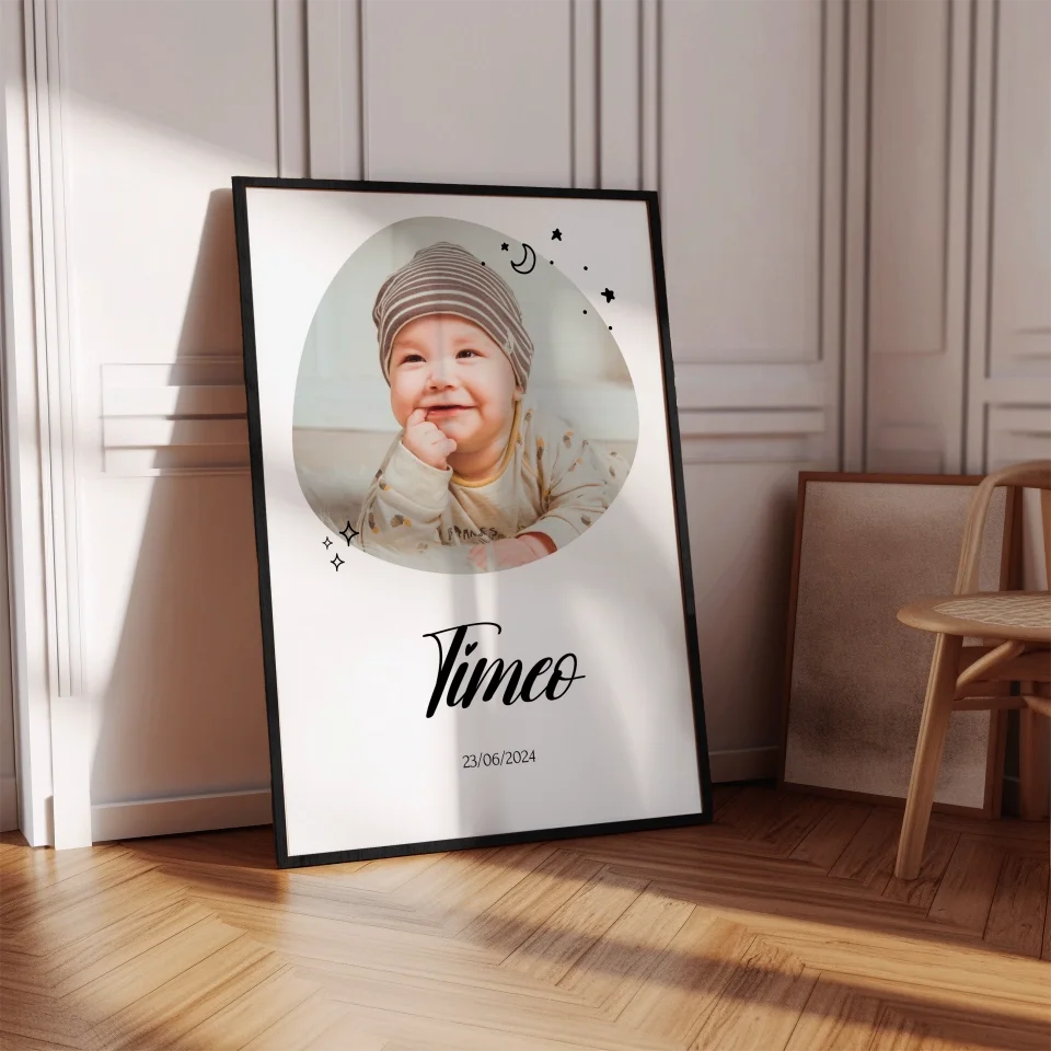 Photo Naissance - Affiche personnalisée