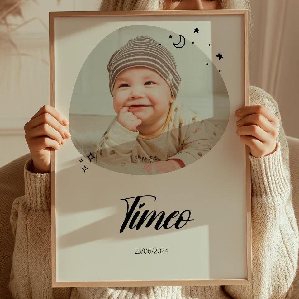 Photo Naissance - Affiche personnalisée