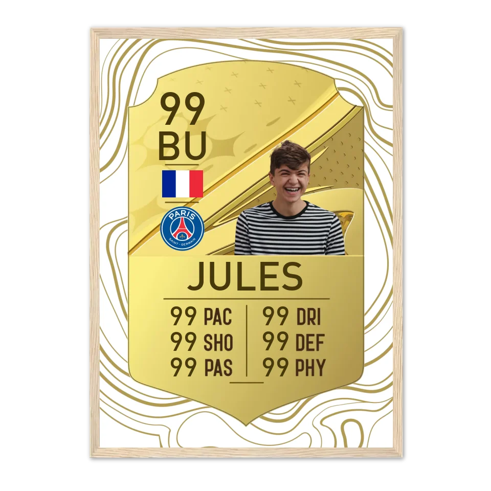 Carte FUT personnalisé - Affiche personnalisée