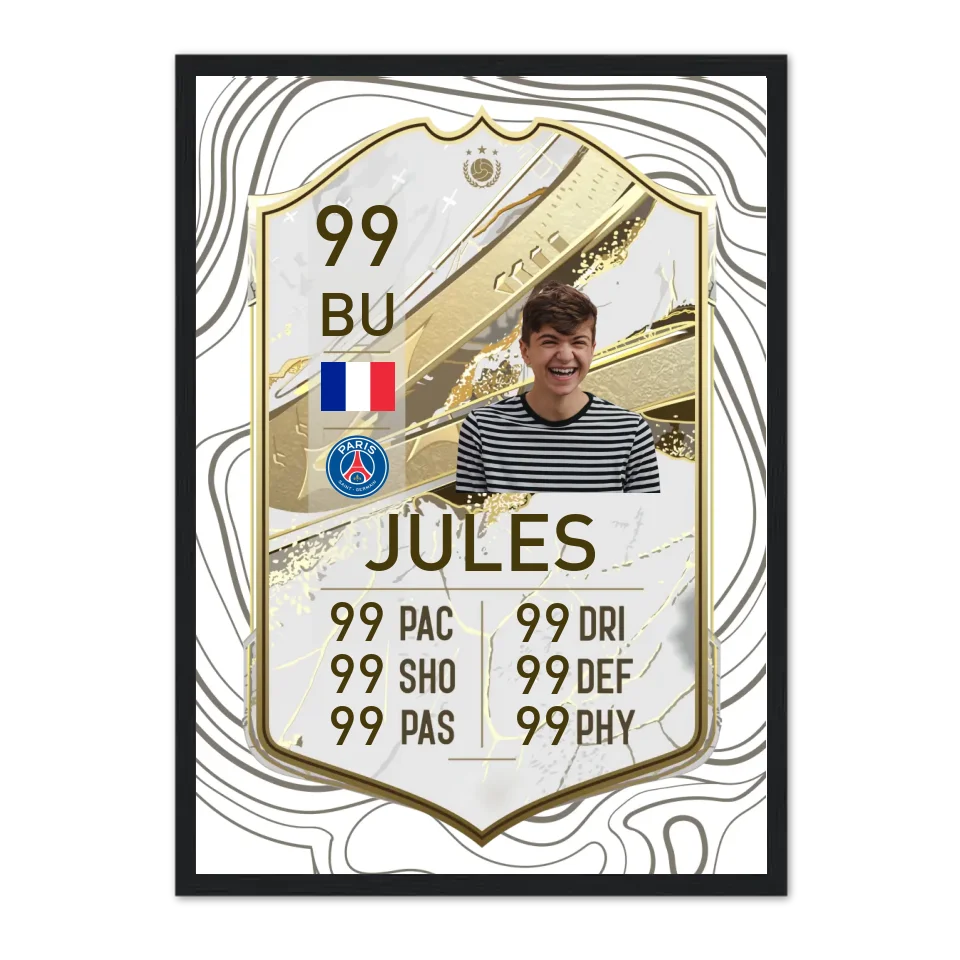 Carte FUT personnalisé - Affiche personnalisée