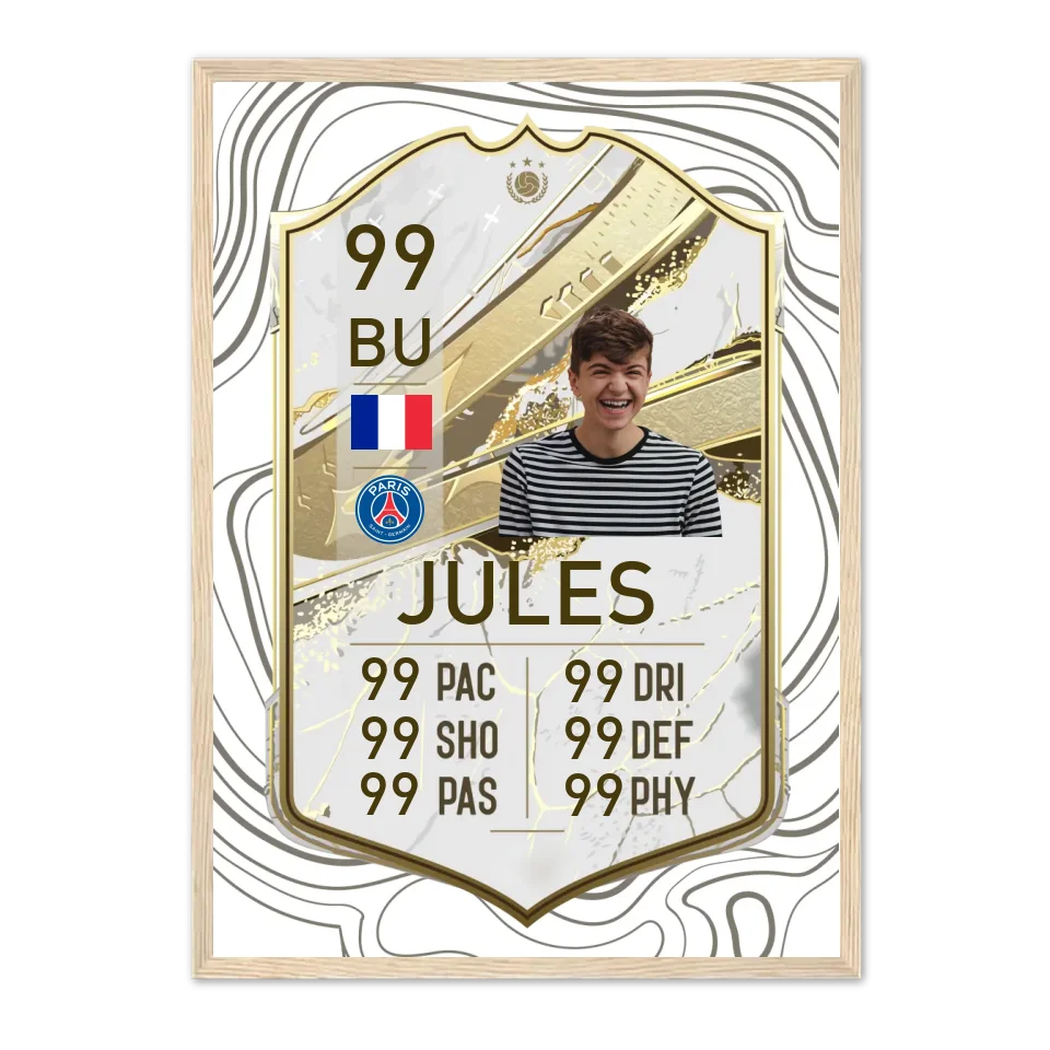 Carte FUT personnalisé - Affiche personnalisée