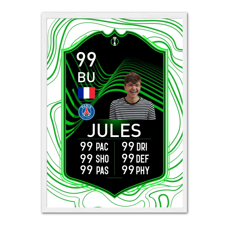 Carte FUT personnalisé - Affiche personnalisée