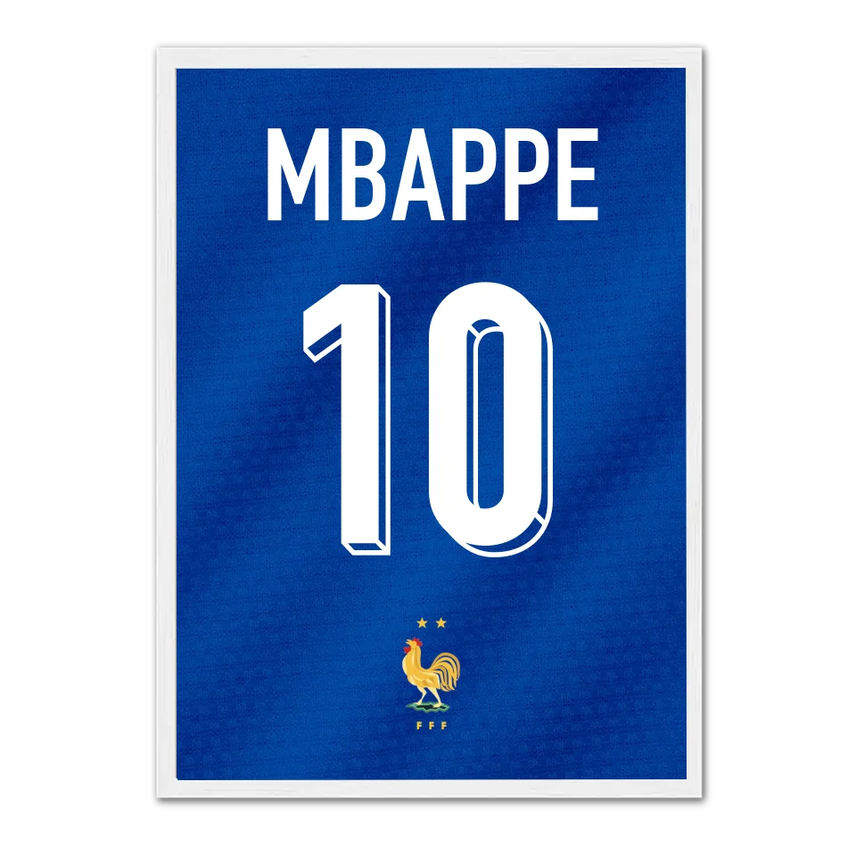 Maillot France - Affiche personnalisée  Jetaimeparis France