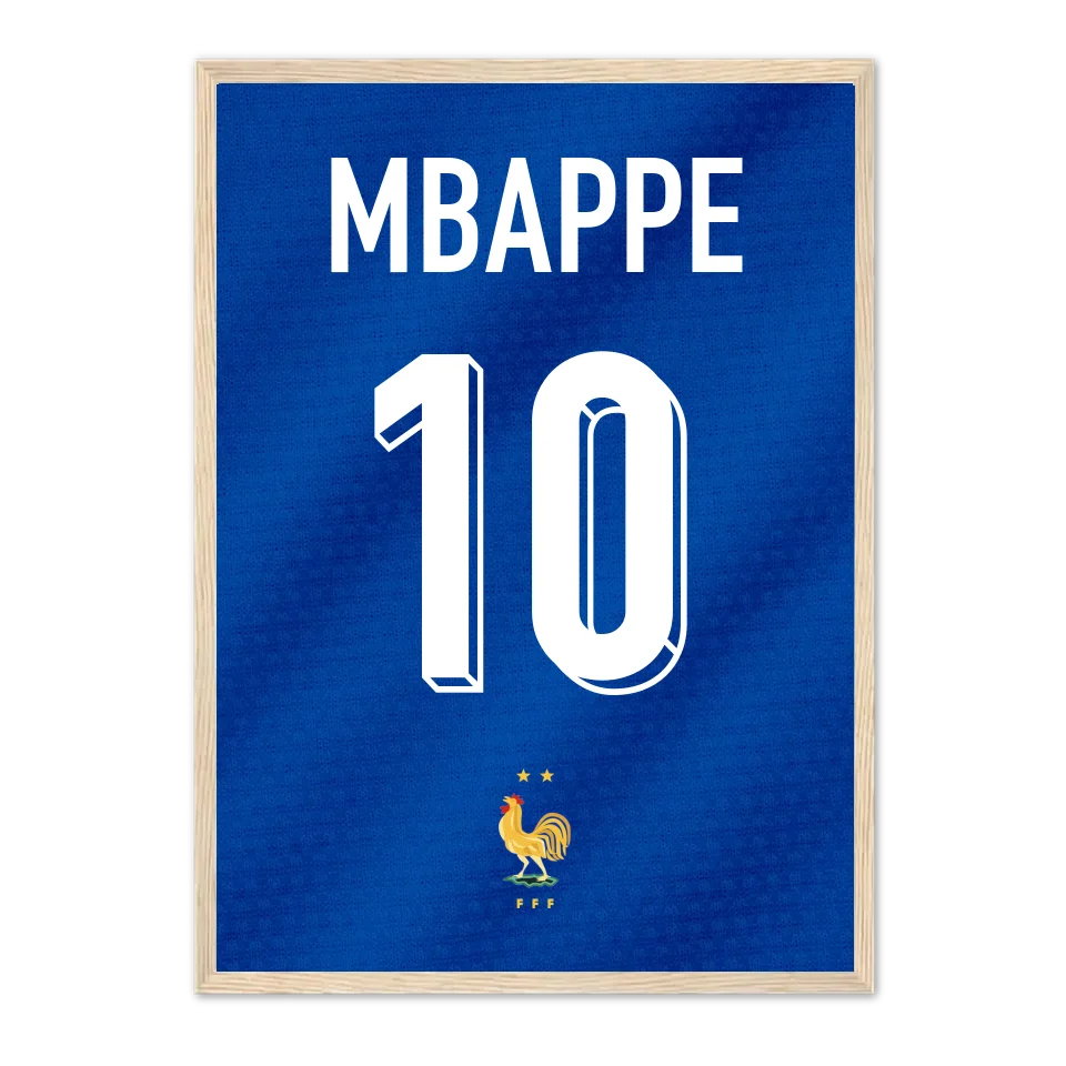 Maillot France - Affiche personnalisée  Jetaimeparis France