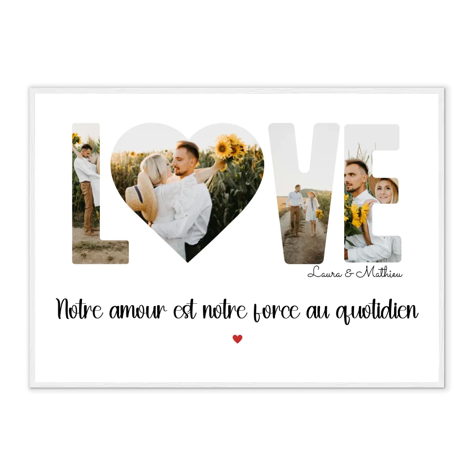Love - Affiche personnalisée