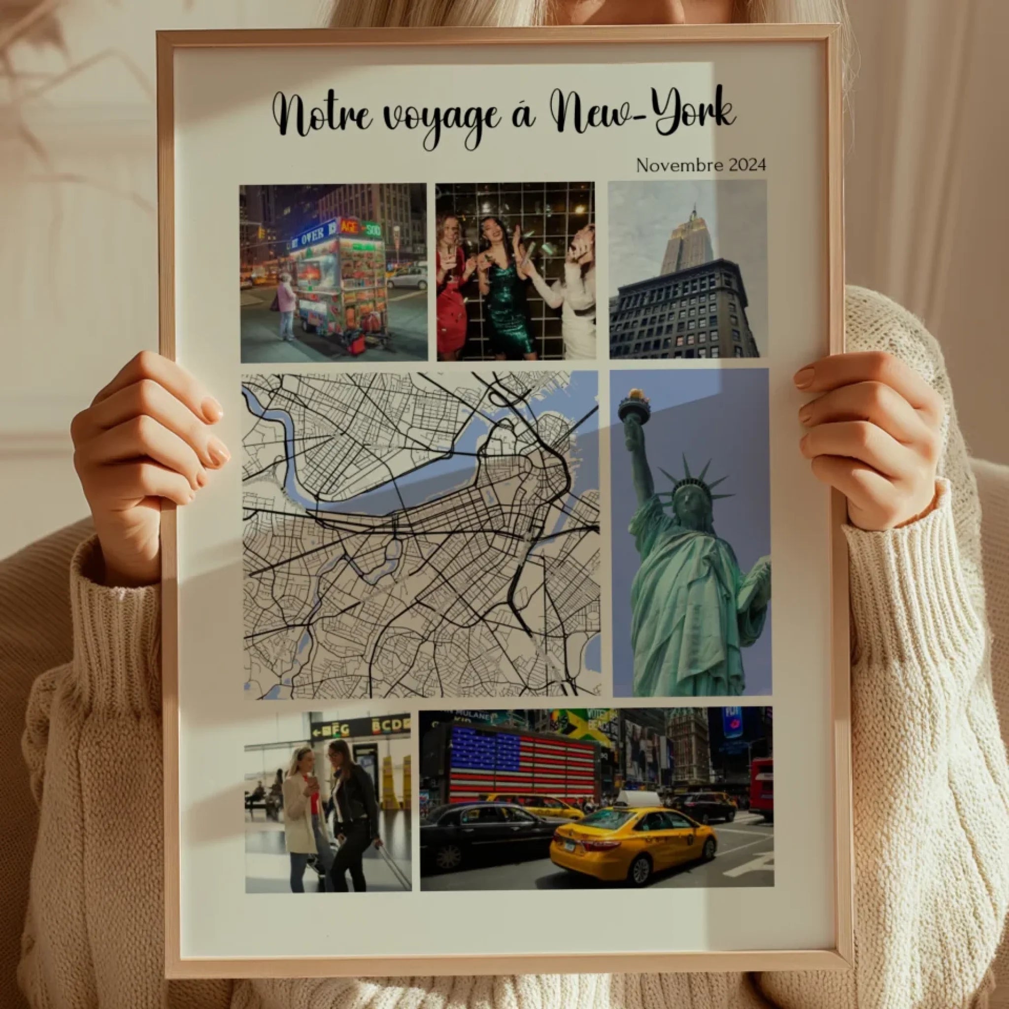 Notre souvenir de voyage - Affiche personnalisée