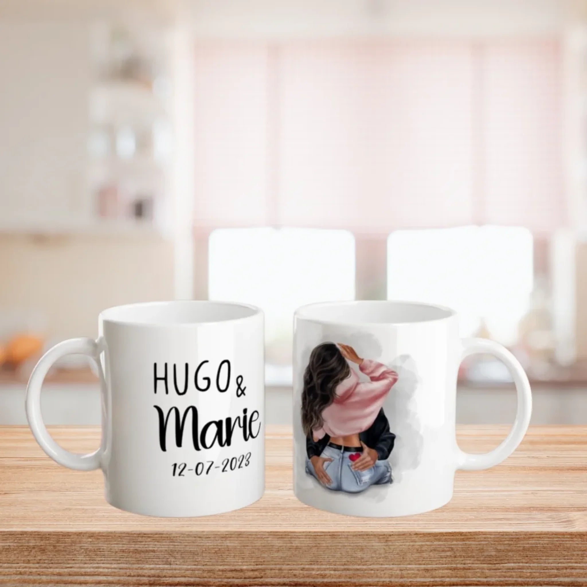 Mug Personnalisé - Illustration Couple