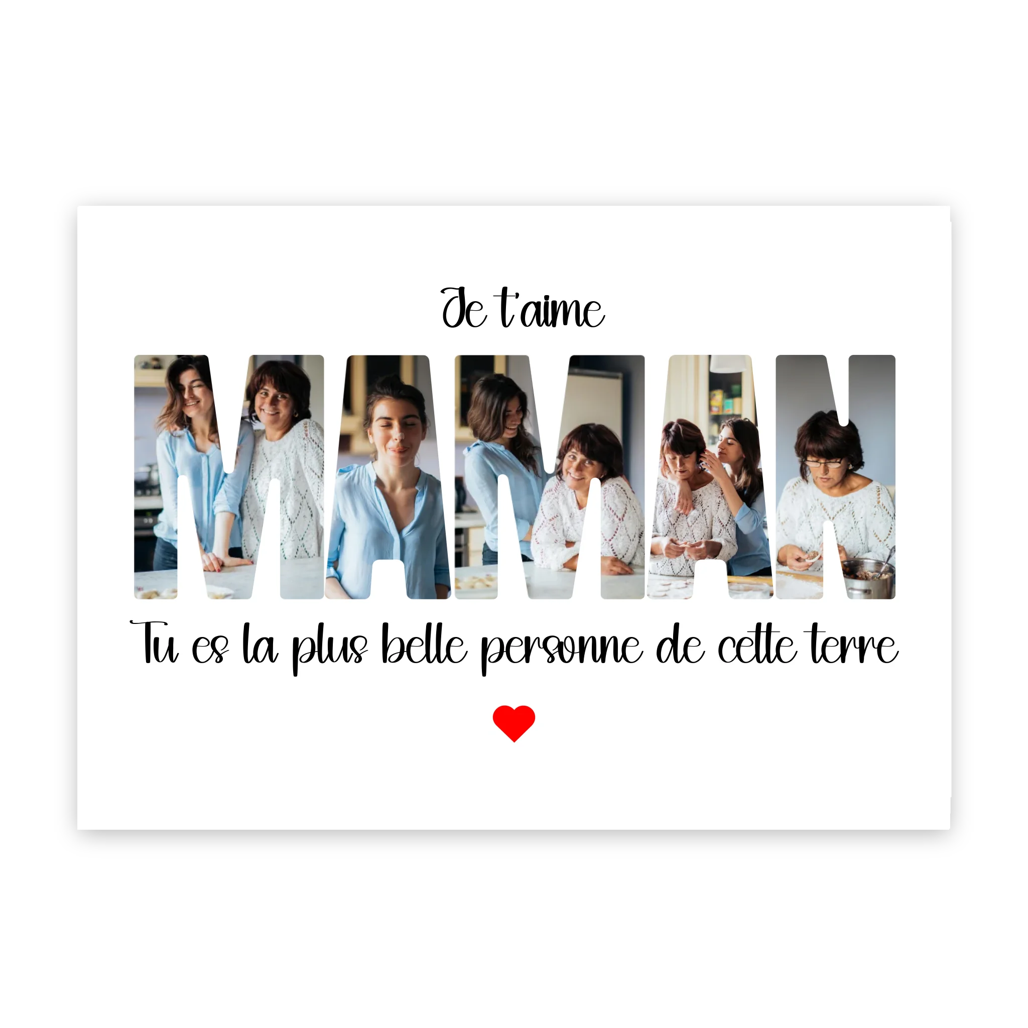 Maman Lettres - Affiches personnalisée