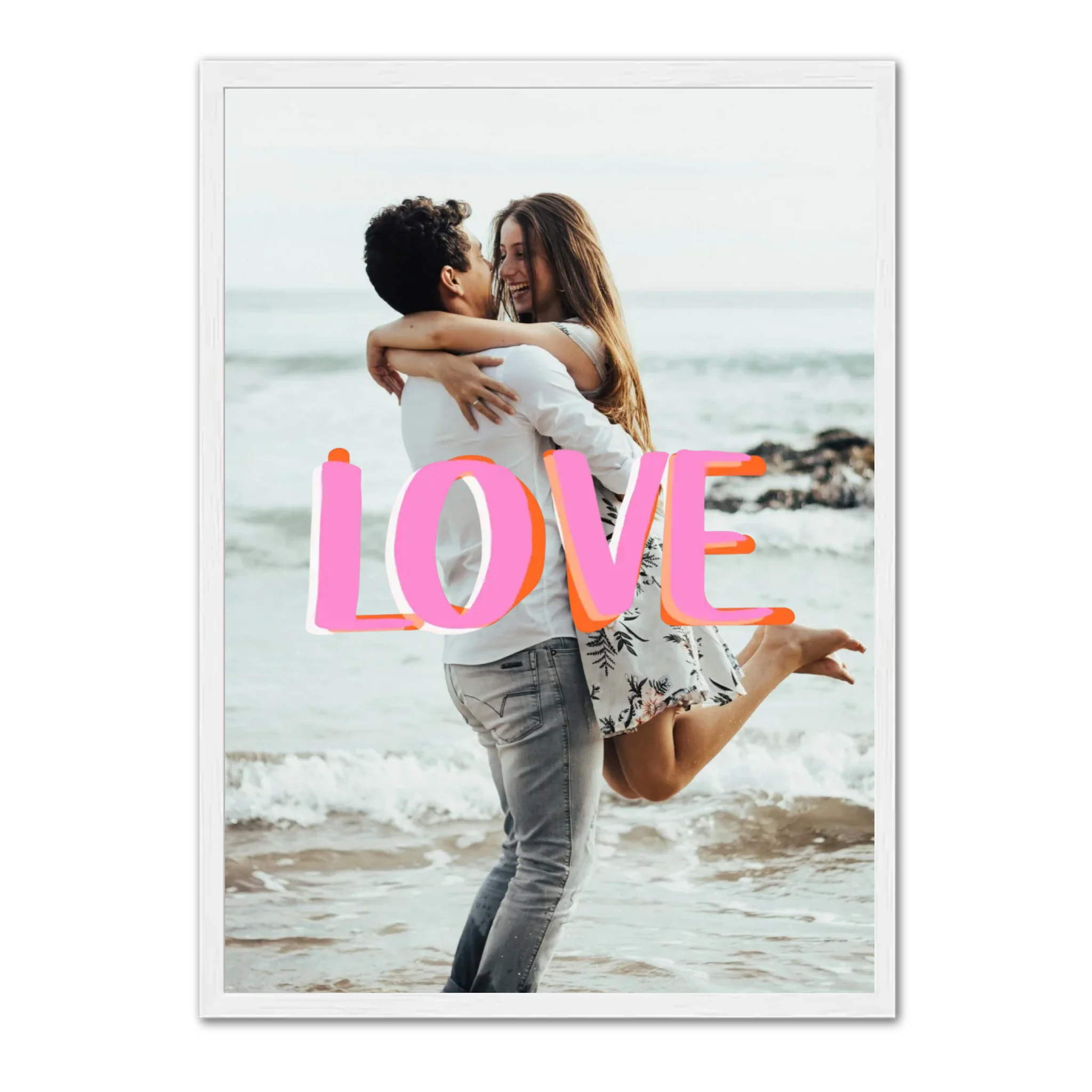 Écriture "LOVE" - Affiche Personnalisée  Jetaimeparis France