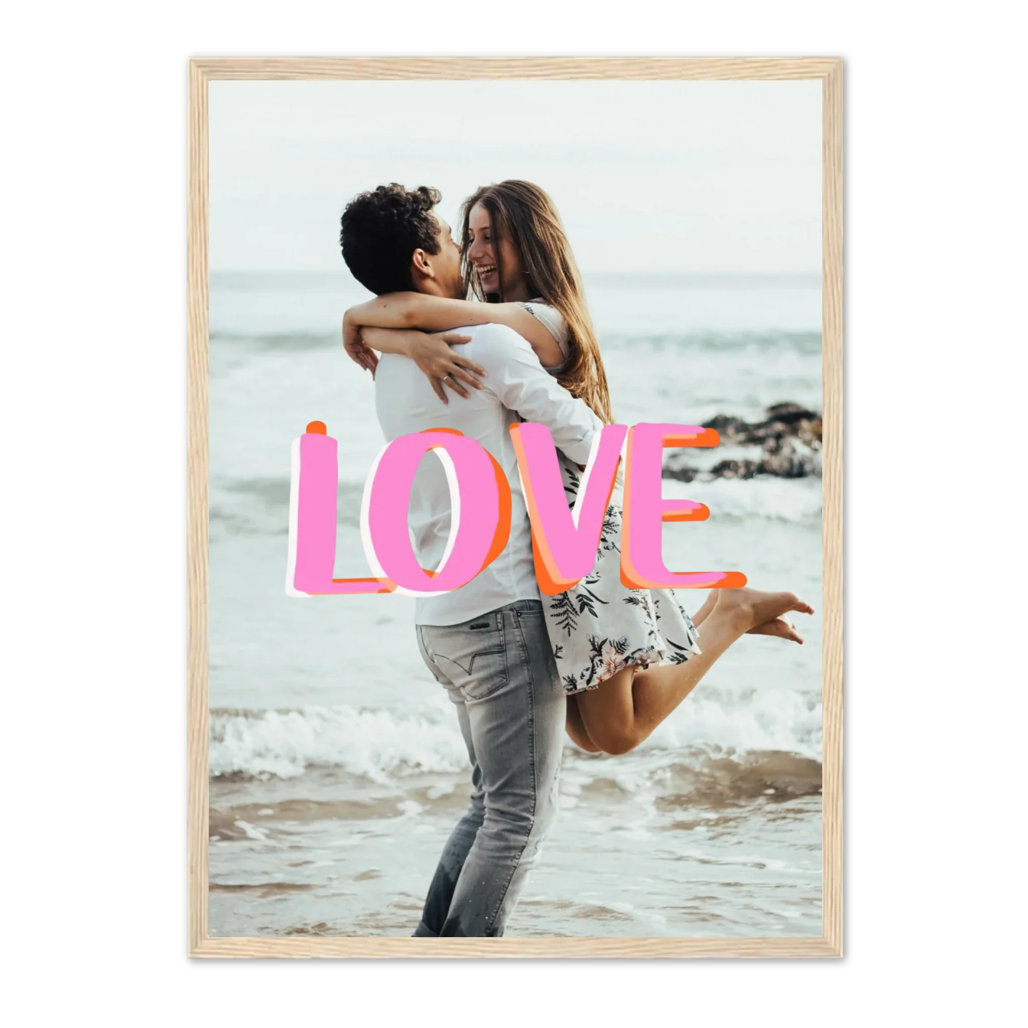 Écriture "LOVE" - Affiche Personnalisée