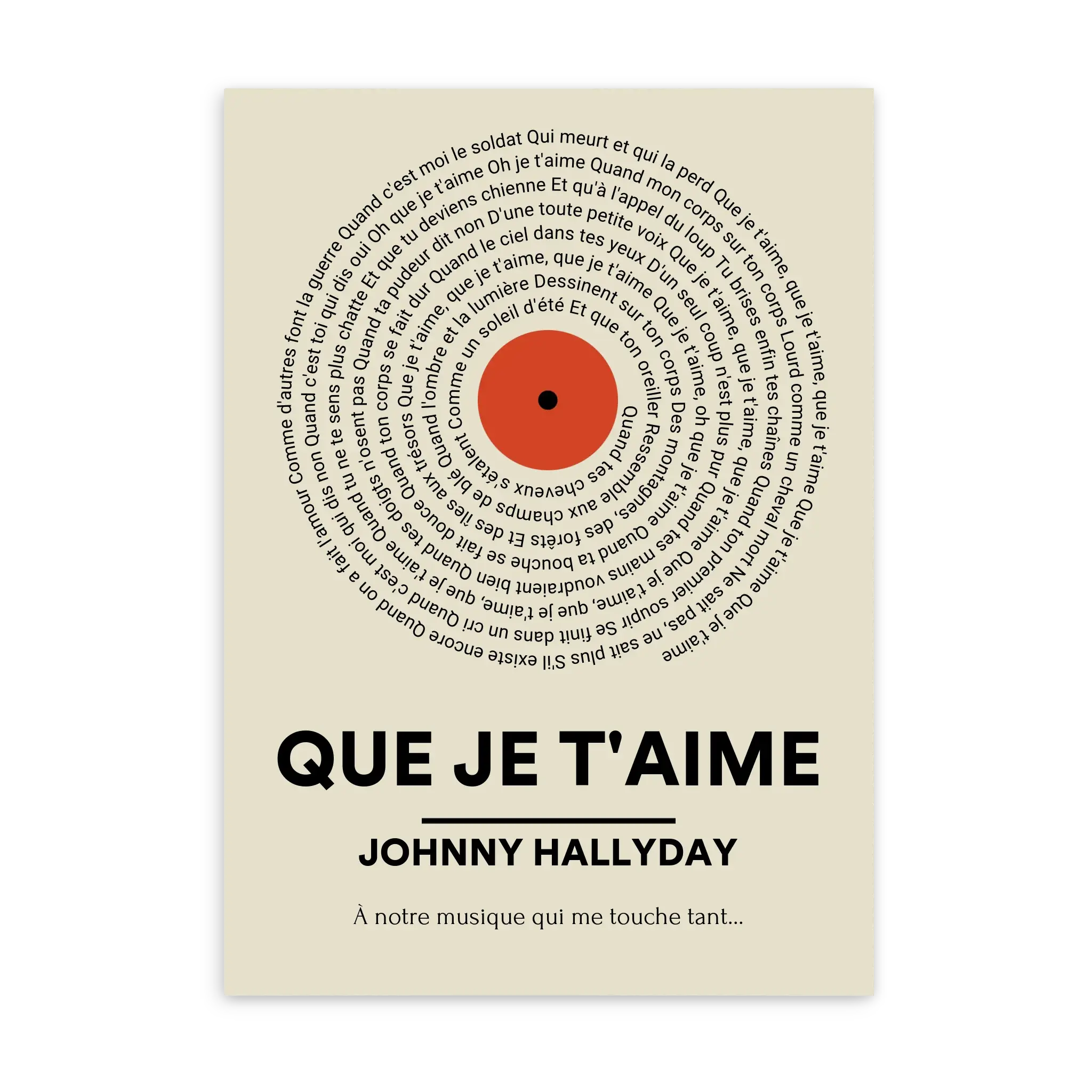 Notre Musique - Affiches personnalisée - JetaimeParis.fr