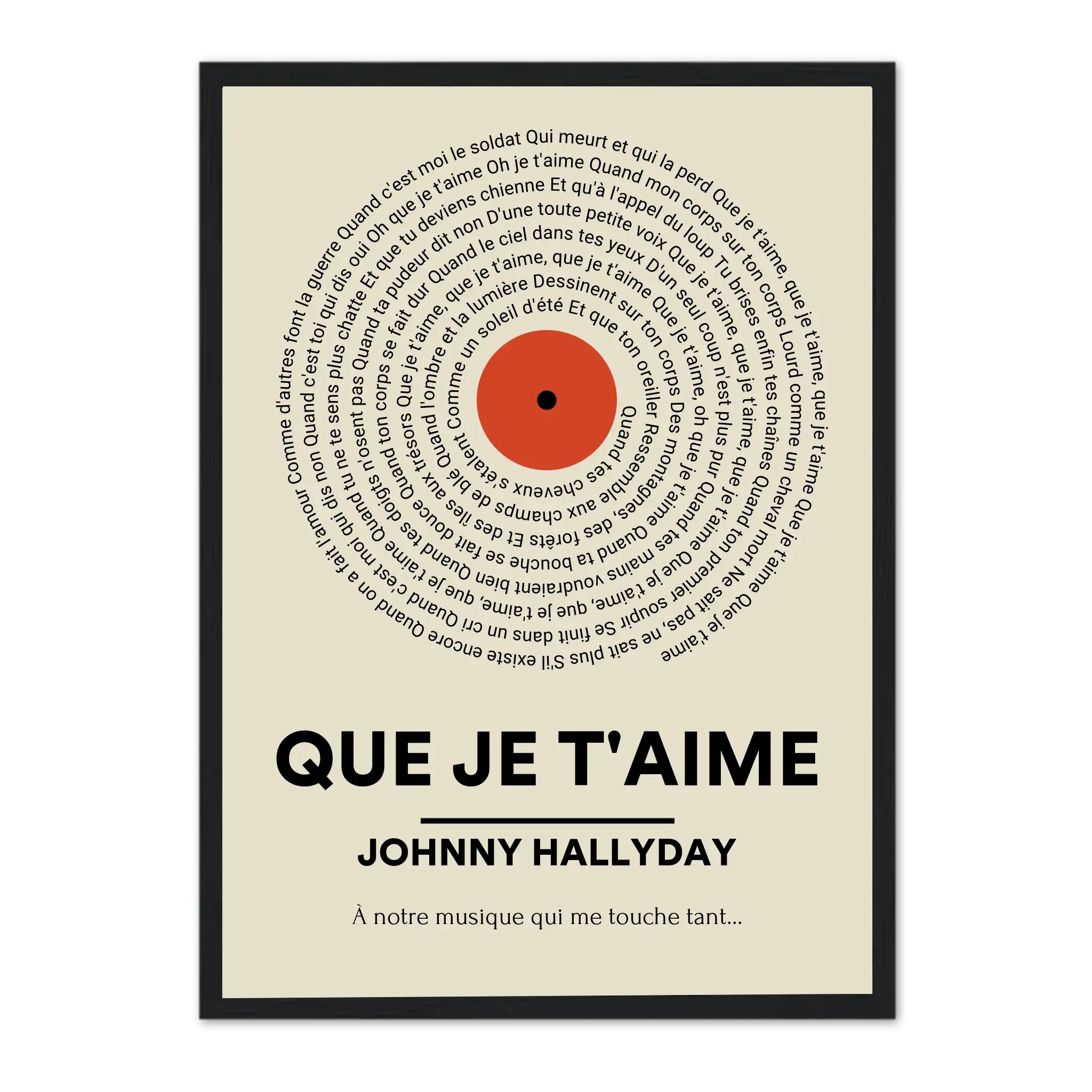 Notre Musique - Affiches personnalisée - JetaimeParis.fr