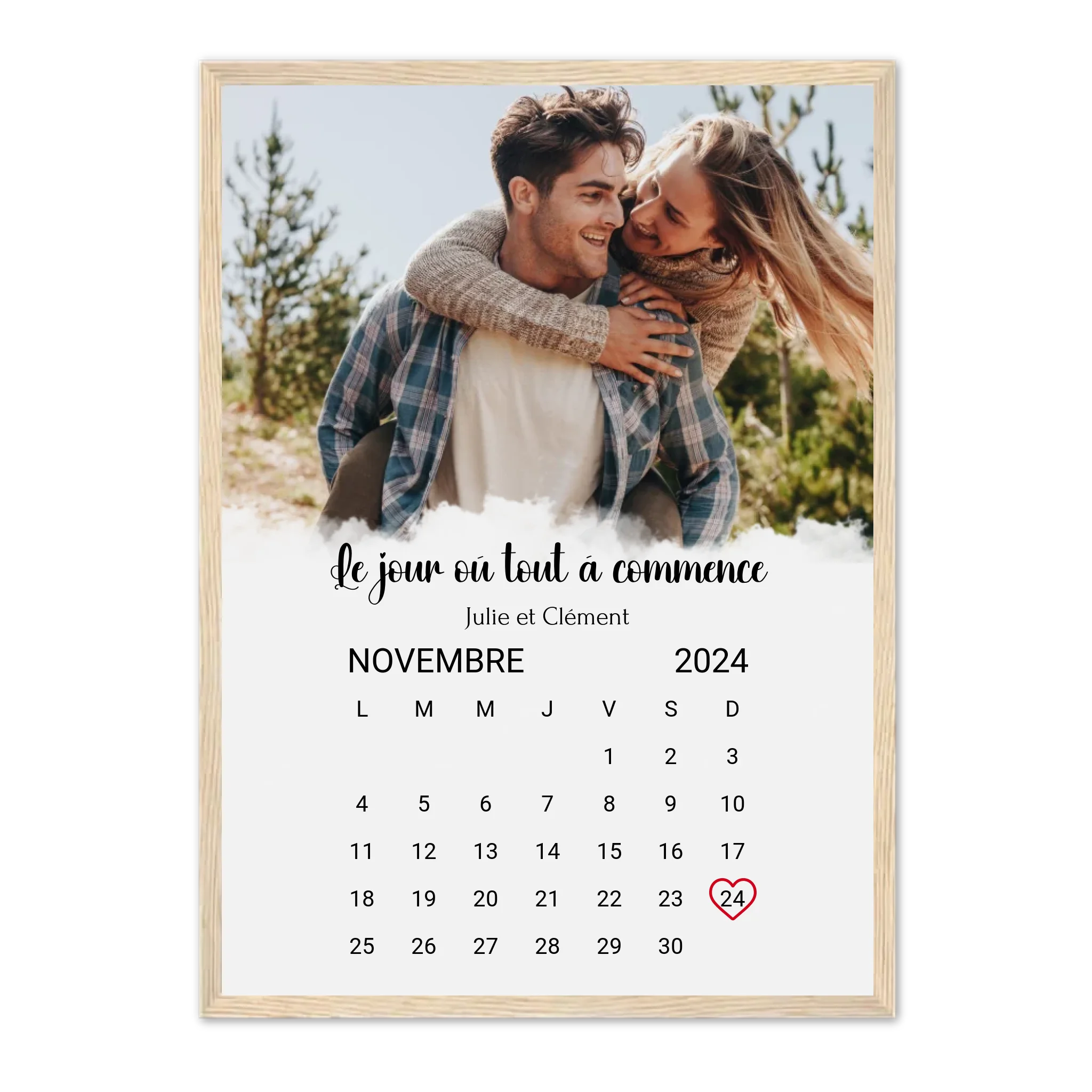 Notre Date - Affiche personnalisée