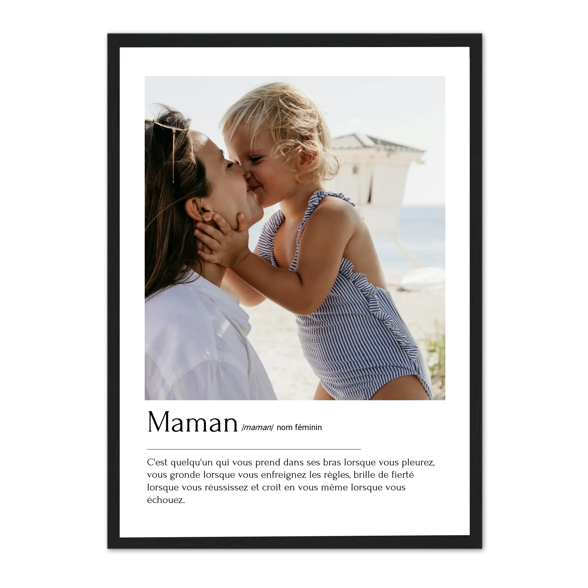Définition Maman - Affiche personnalisée  Affiche-définition-Maman-Noir-Ed.-Limité-75x100-cm  Jetaimeparis France
