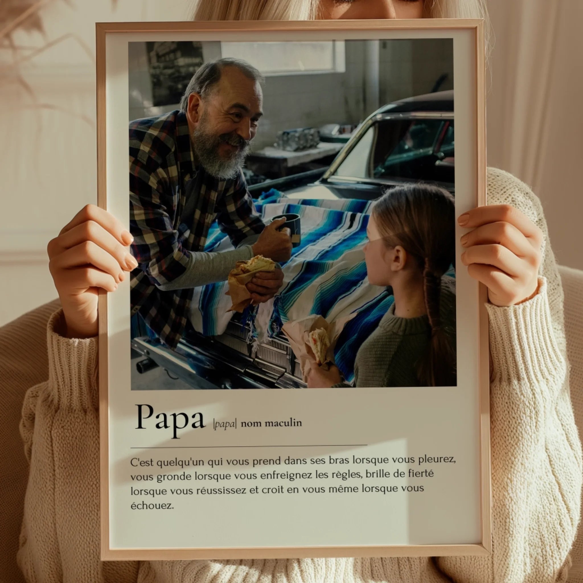 Définition Papa - Affiche personnalisée