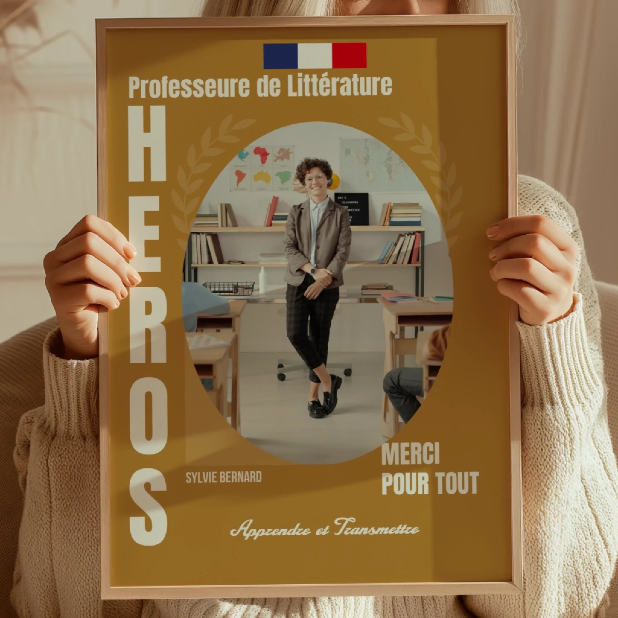 Métiers de l'éducation - Affiche personnalisée