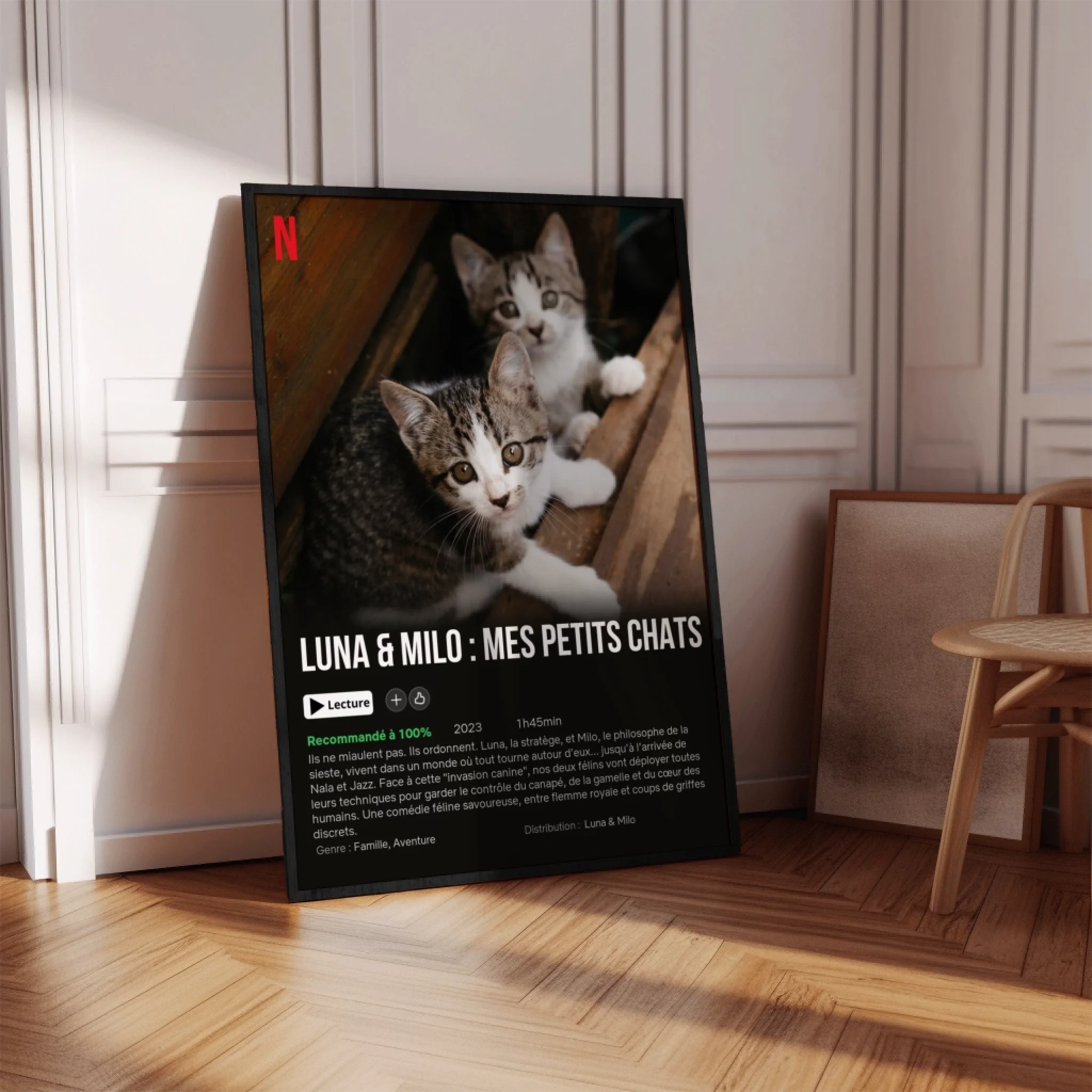 Mon chat - Affiche de Film - Affiche personnalisée