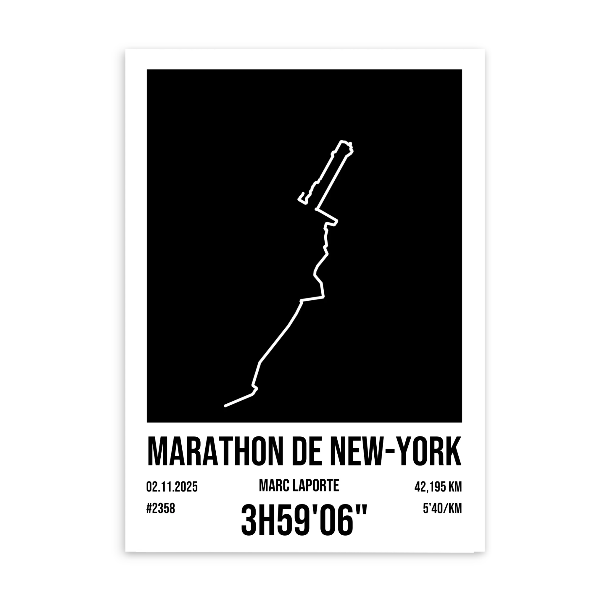 Course à pied - Affiche personnalisée