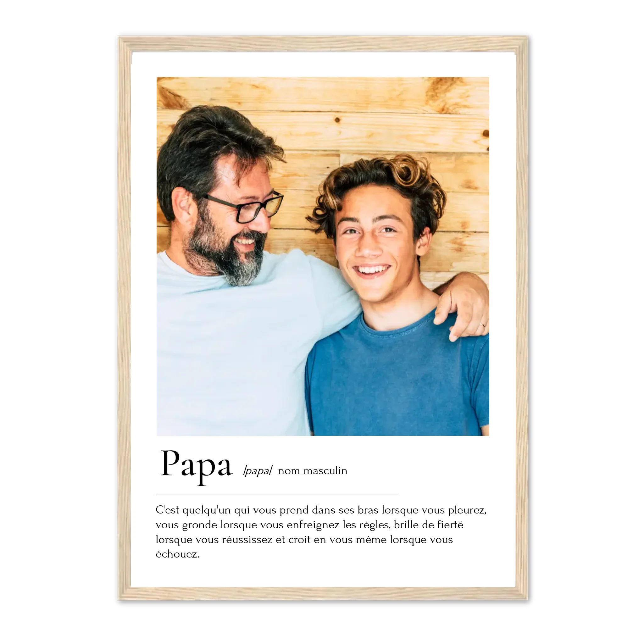 Définition Papa - Affiche personnalisée