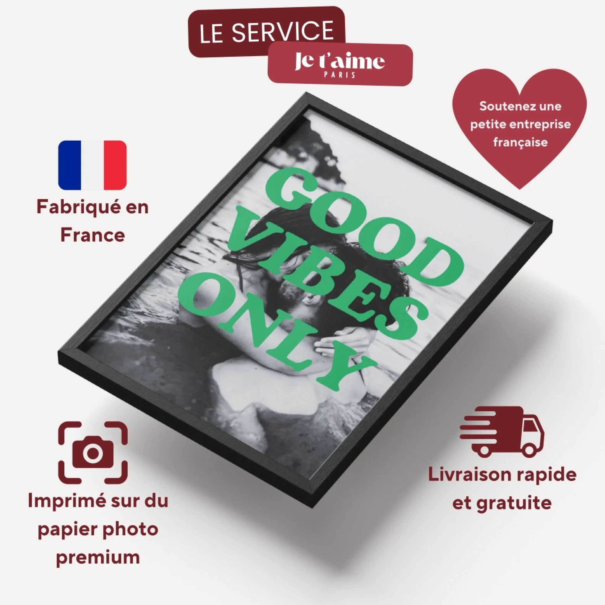 Good Vibes Only - Affiche personnalisée