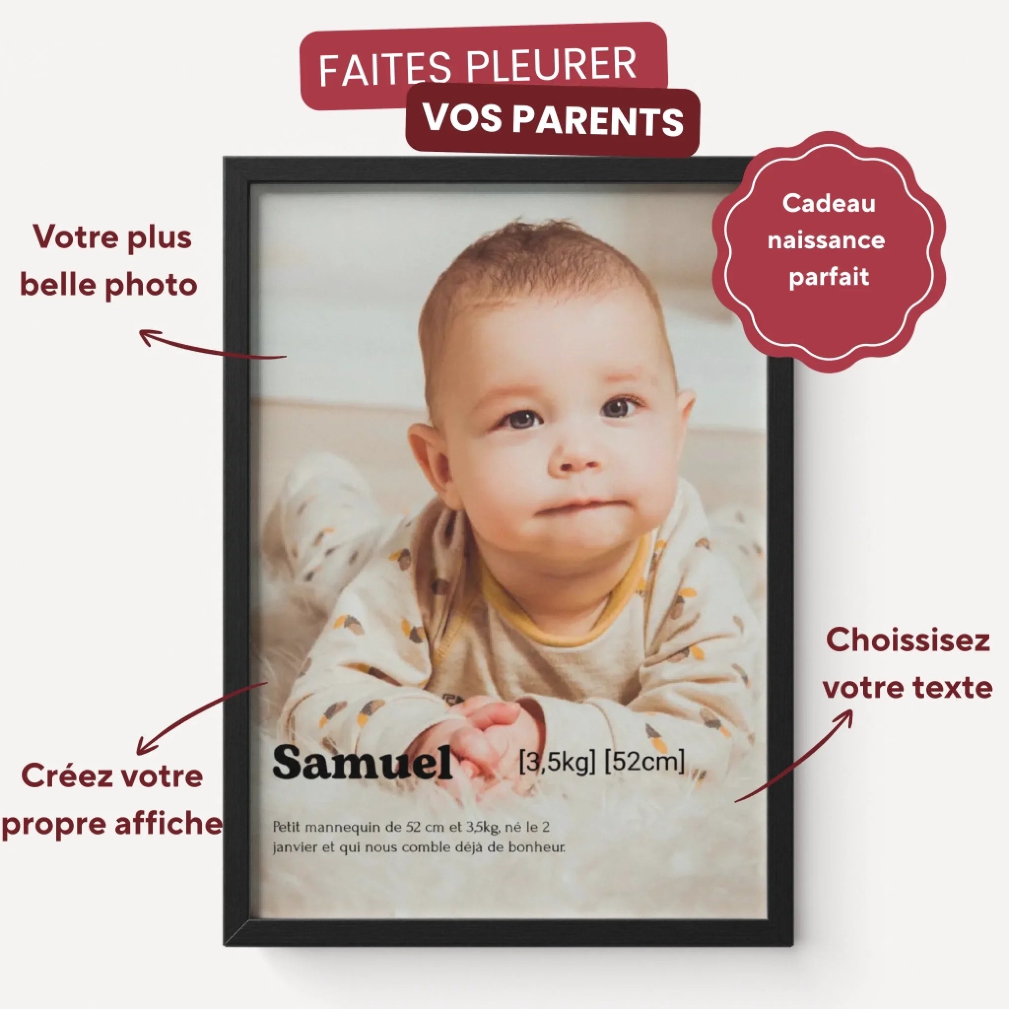 Naissance définition - Affiche personnalisée