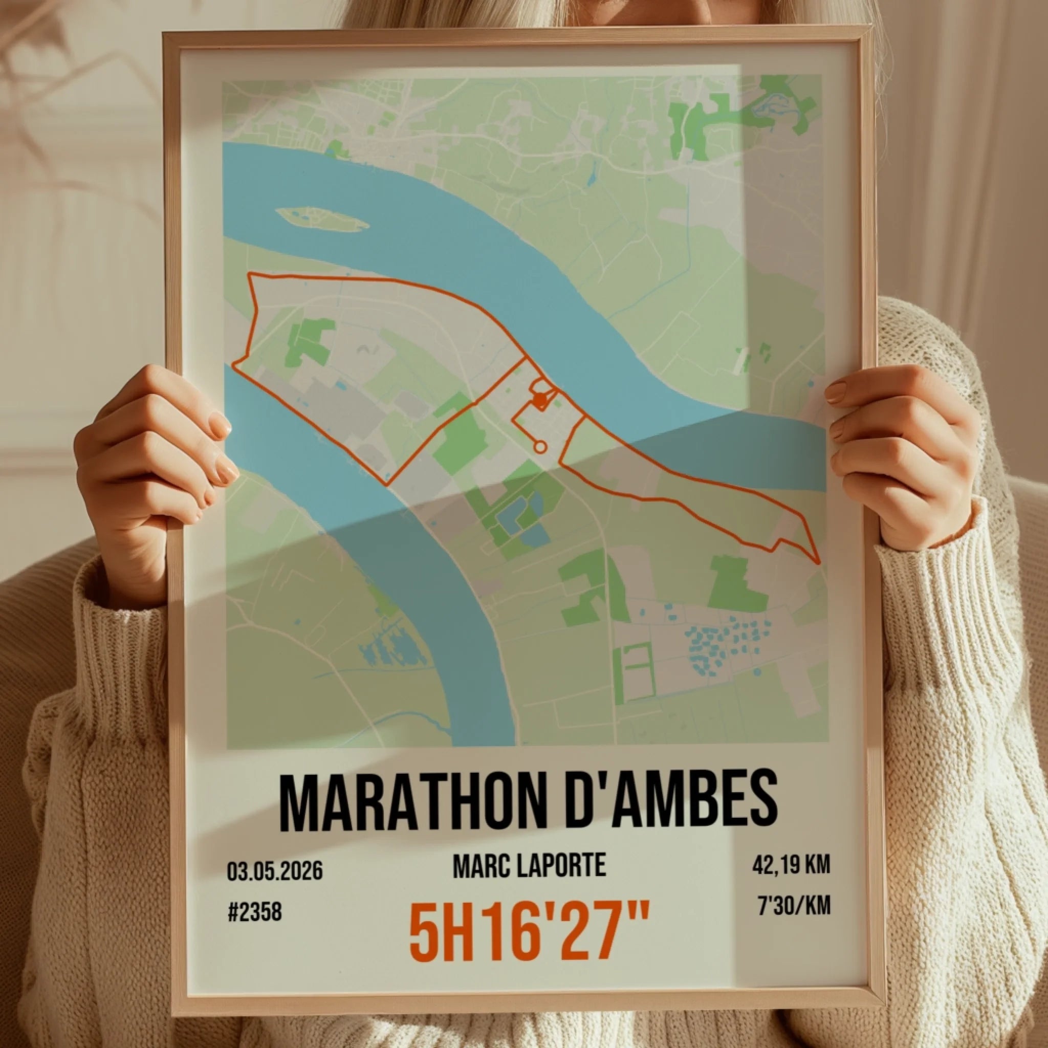Marathon - Affiche personnalisée