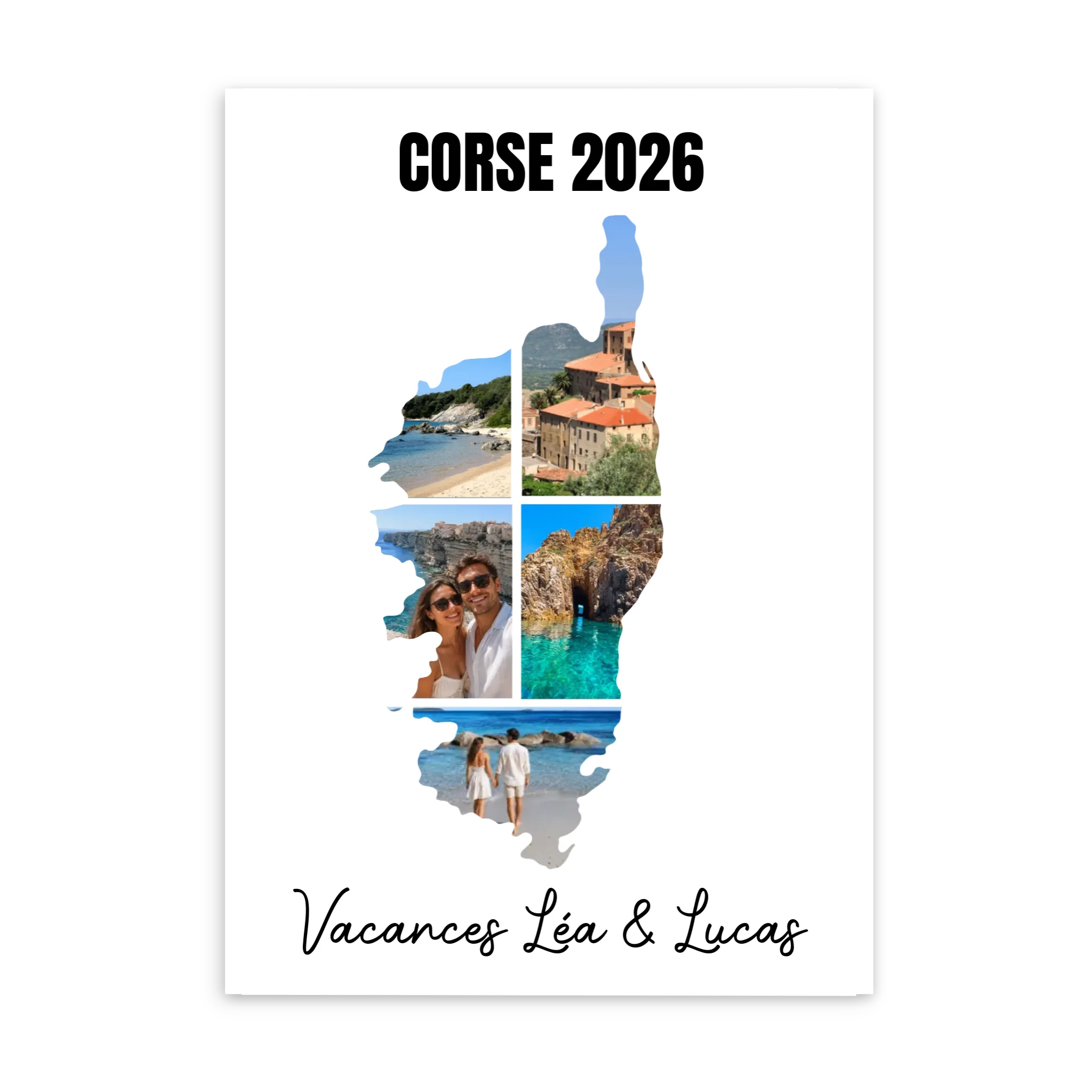 Vacances Corse - Affiche personnalisée