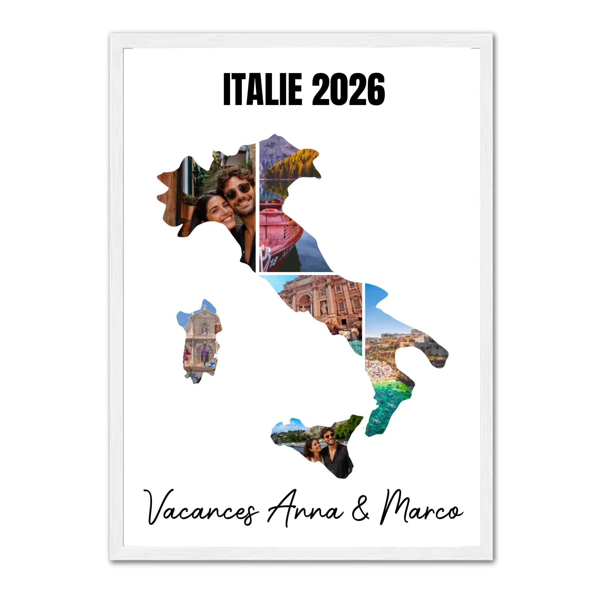 Vacances - Affiche personnaliséeVacances Italie - Affiche personnalisée