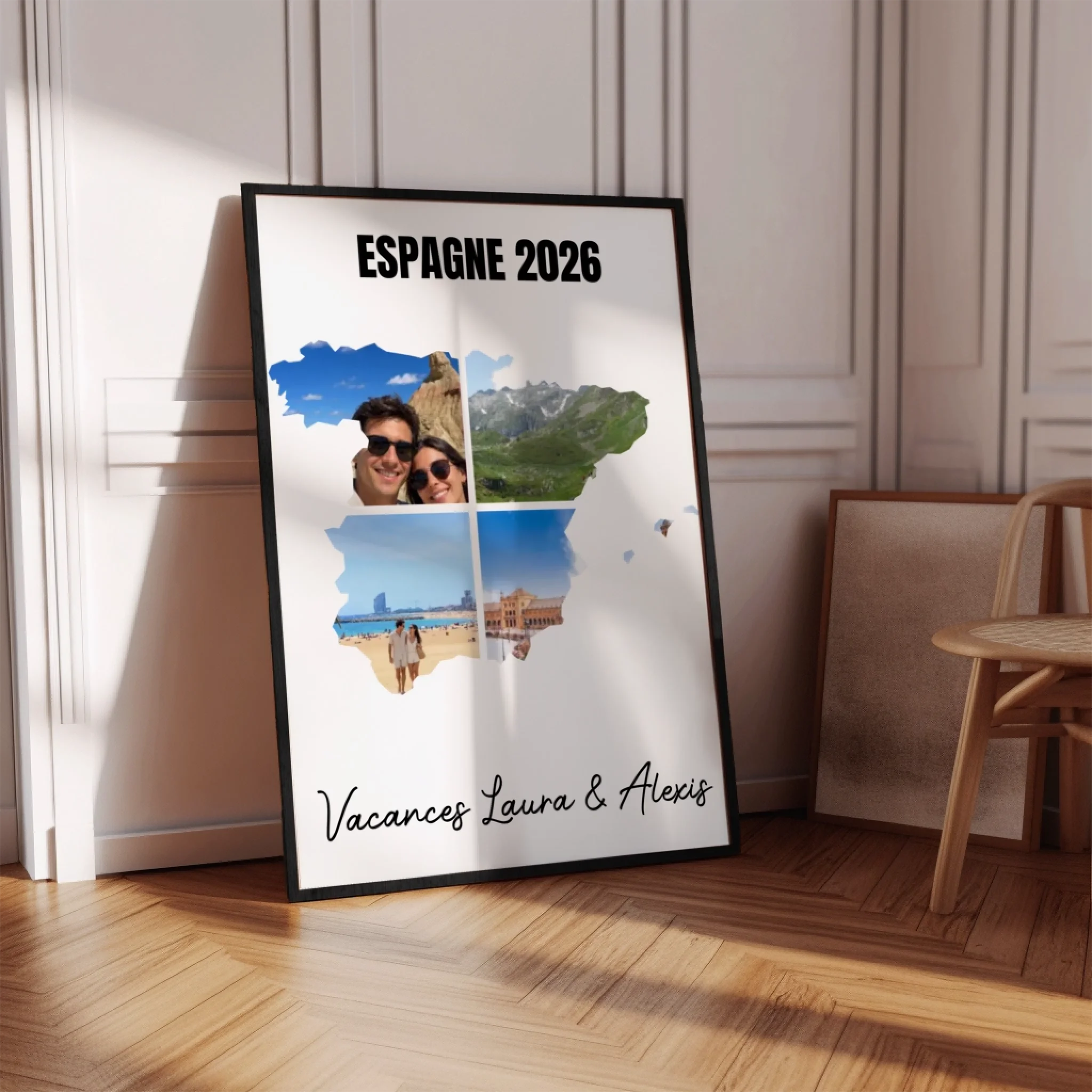 Vacances Espagne - Affiche personnalisée