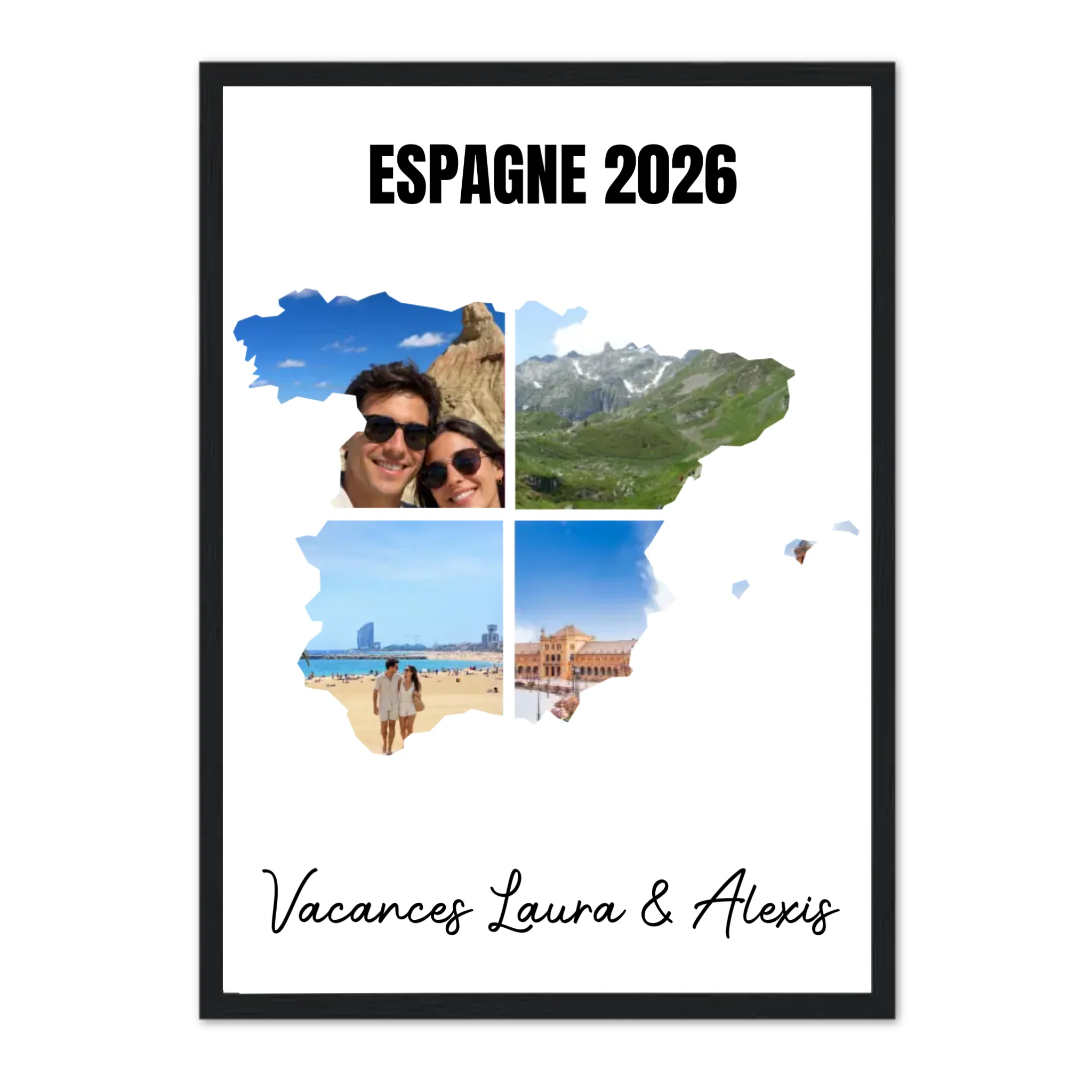 Vacances Espagne - Affiche personnalisée