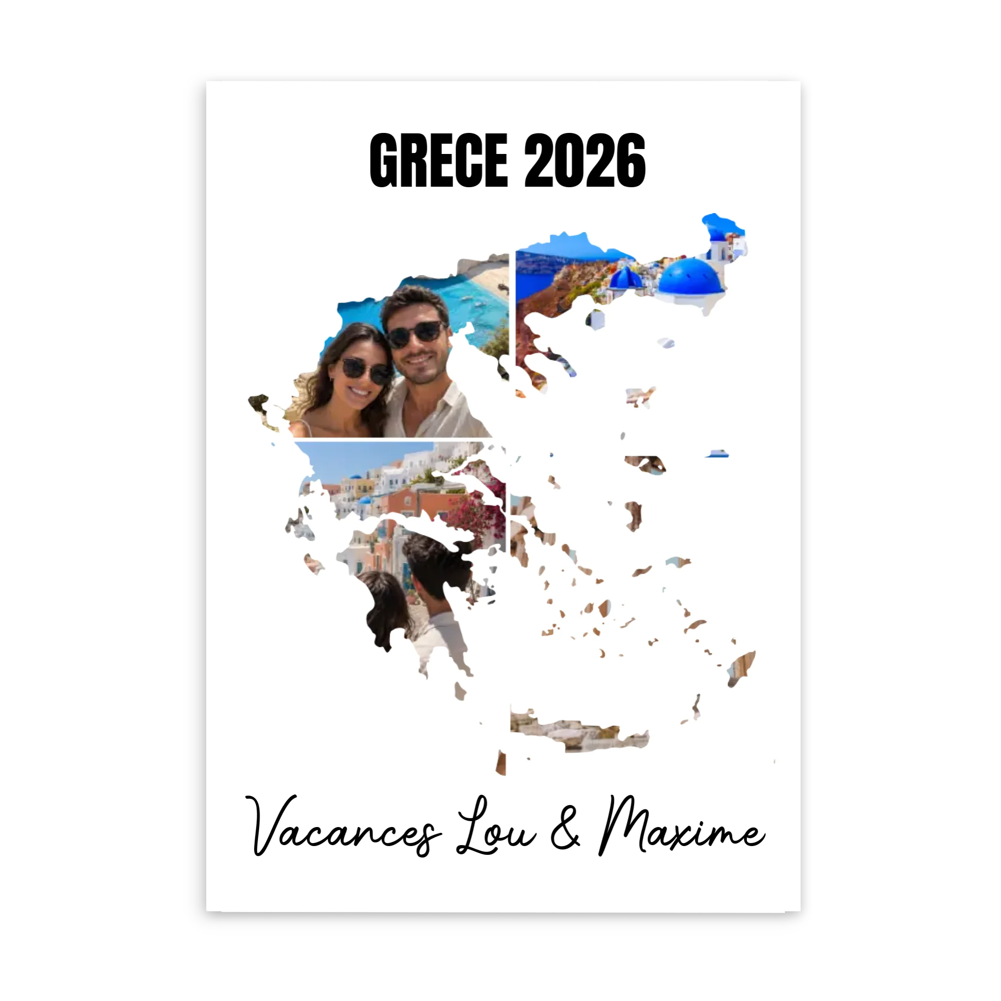 Vacances Grèce - Affiche personnalisée