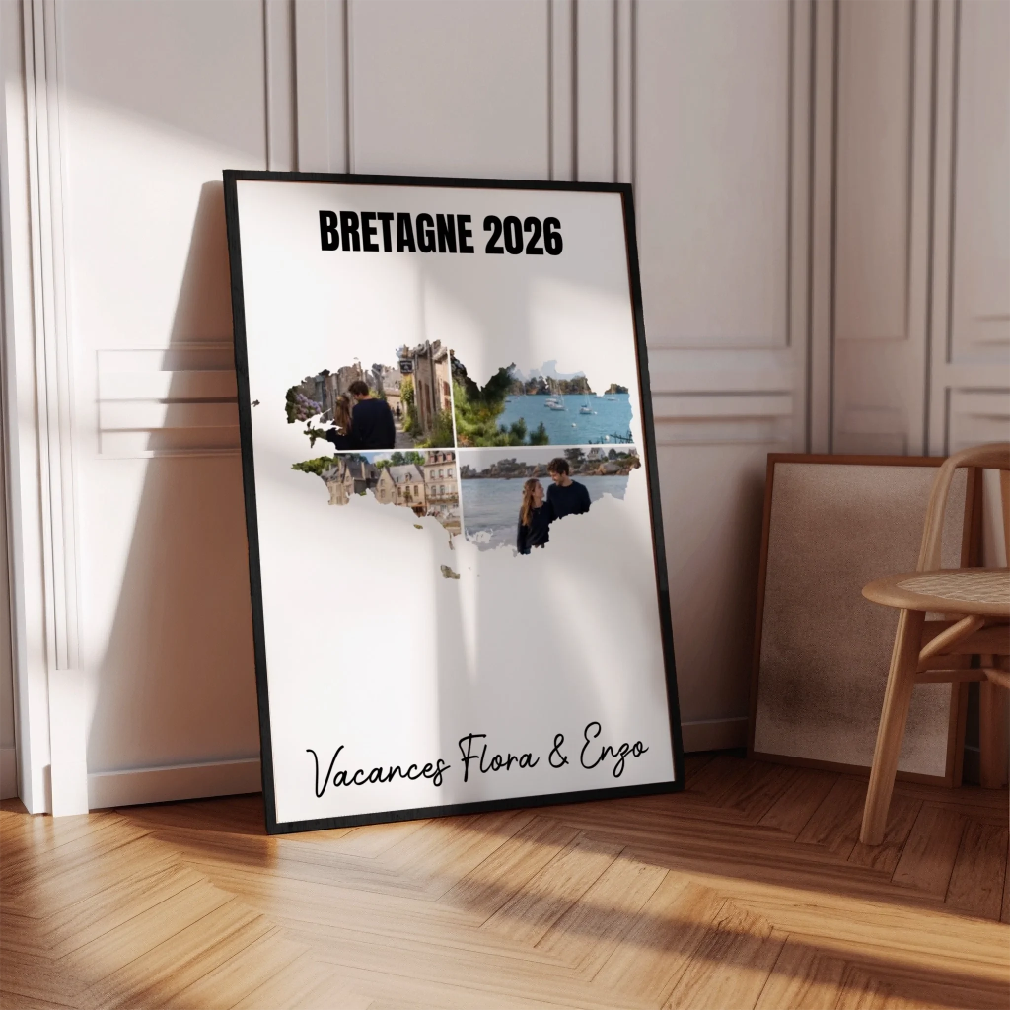 Vacances Bretagne - Affiche personnalisée