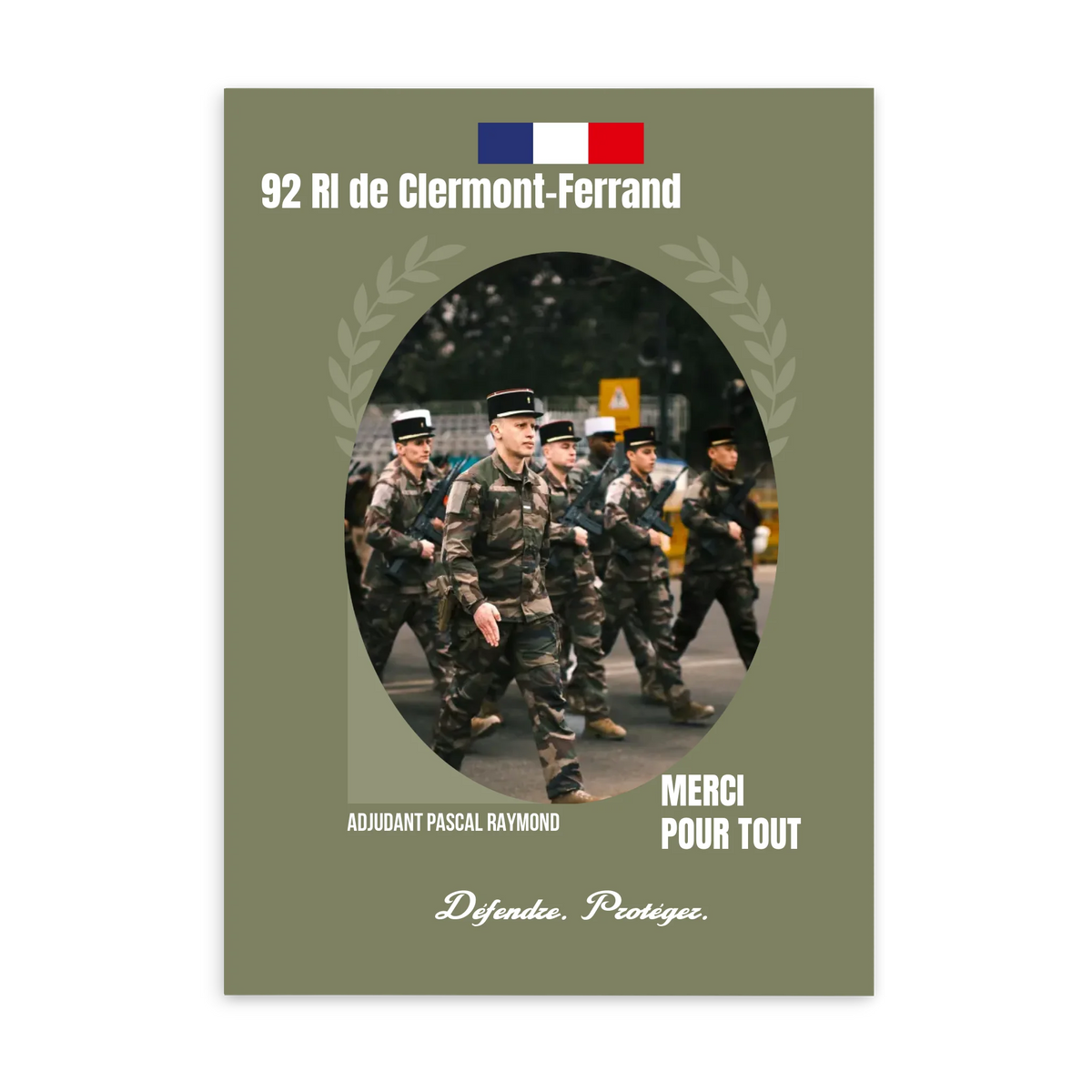 Métiers Militaires - Affiche personnalisée