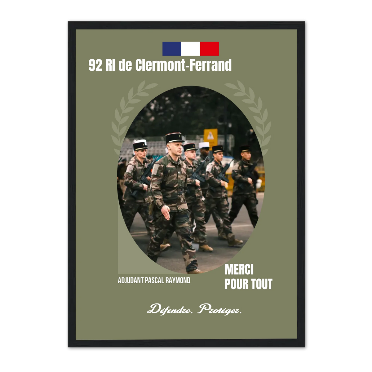 Métiers Militaires - Affiche personnalisée