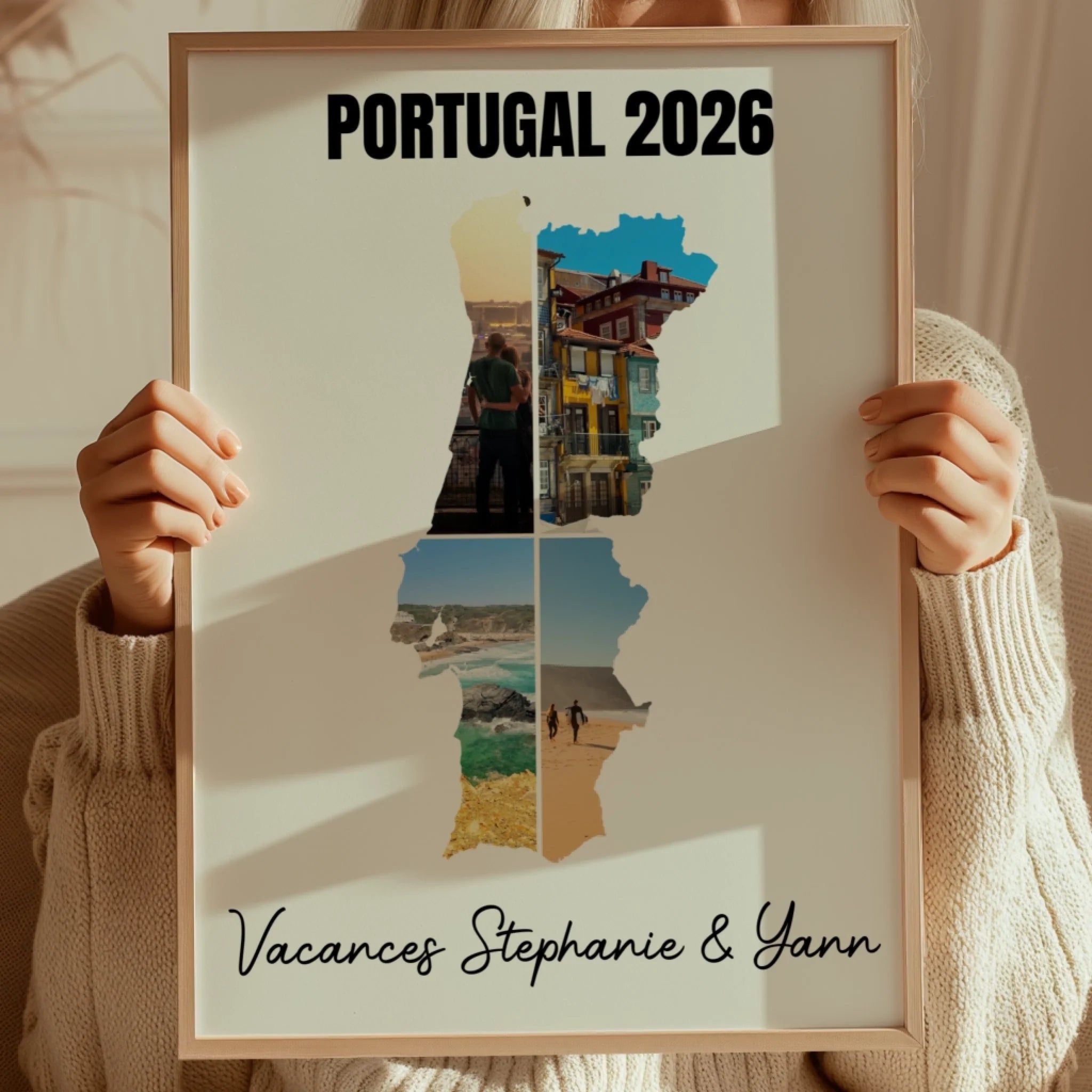 Vacances Portugal - Affiche personnalisée