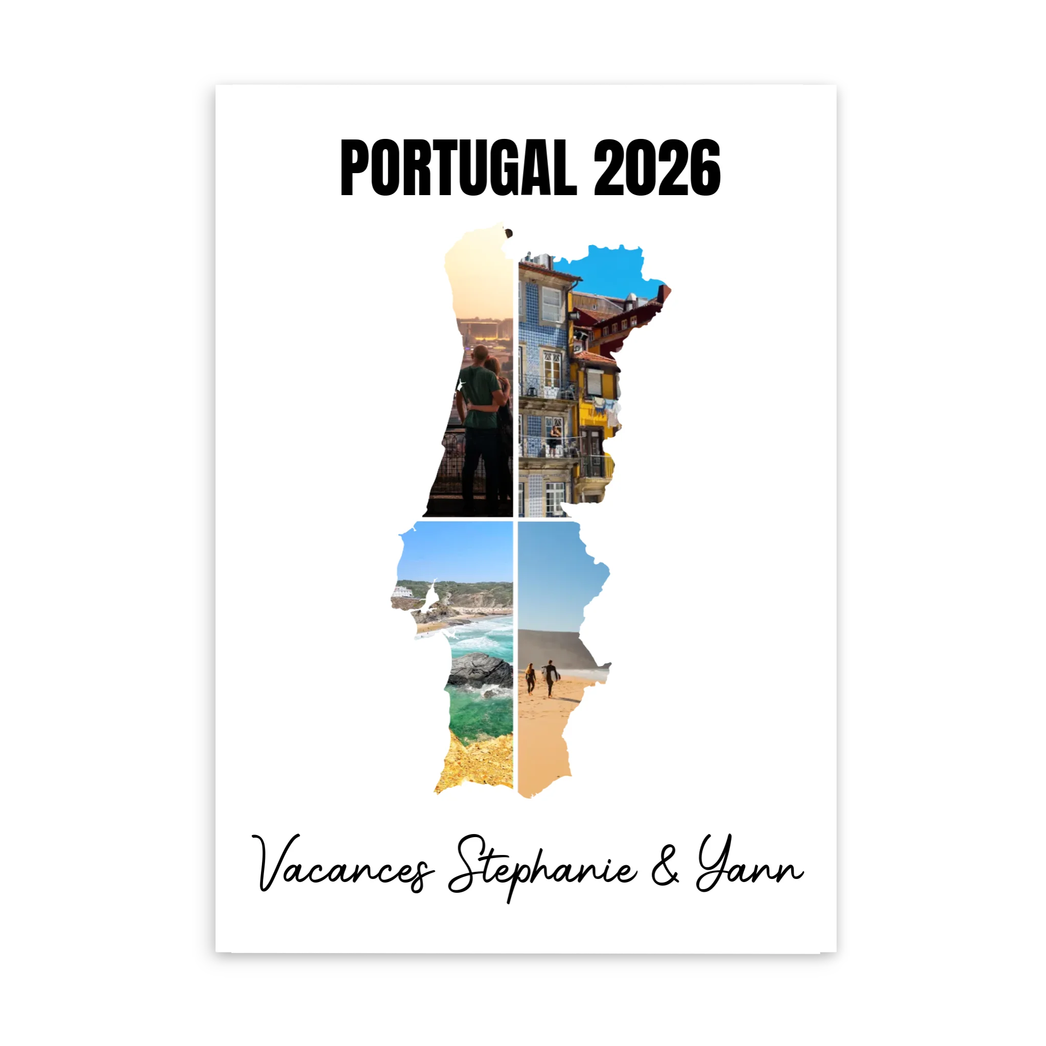 Vacances Portugal - Affiche personnalisée