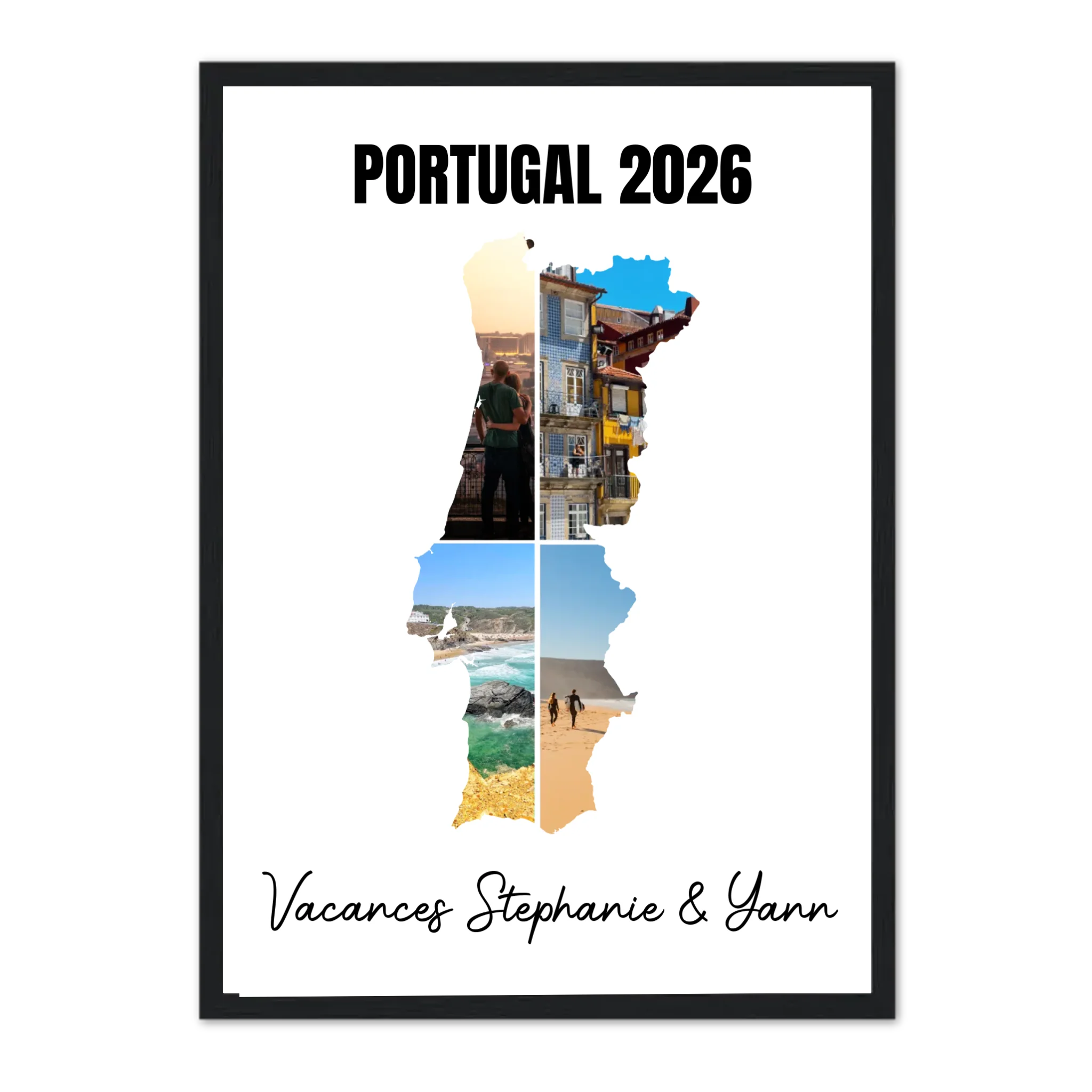 Vacances Portugal - Affiche personnalisée
