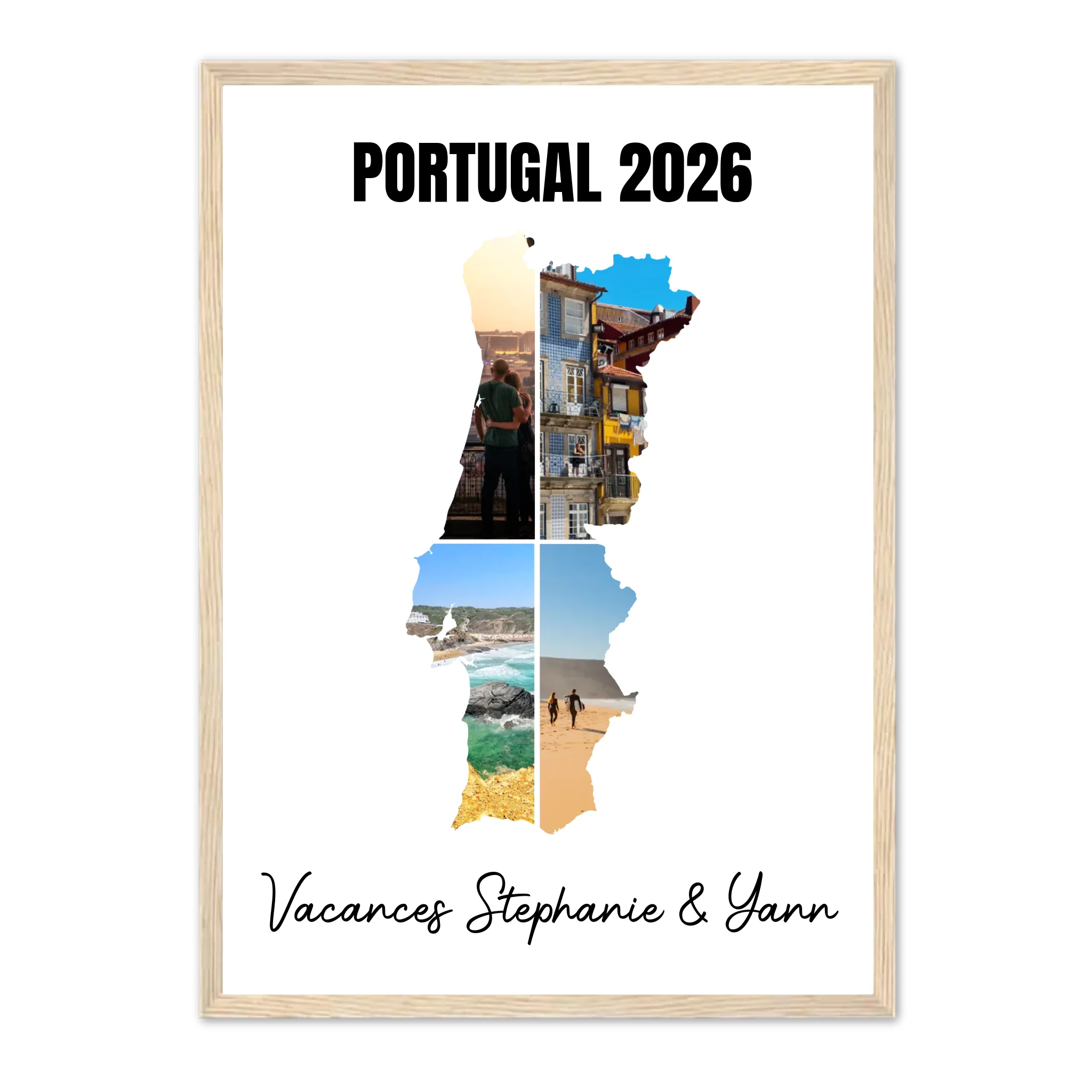 Vacances Portugal - Affiche personnalisée