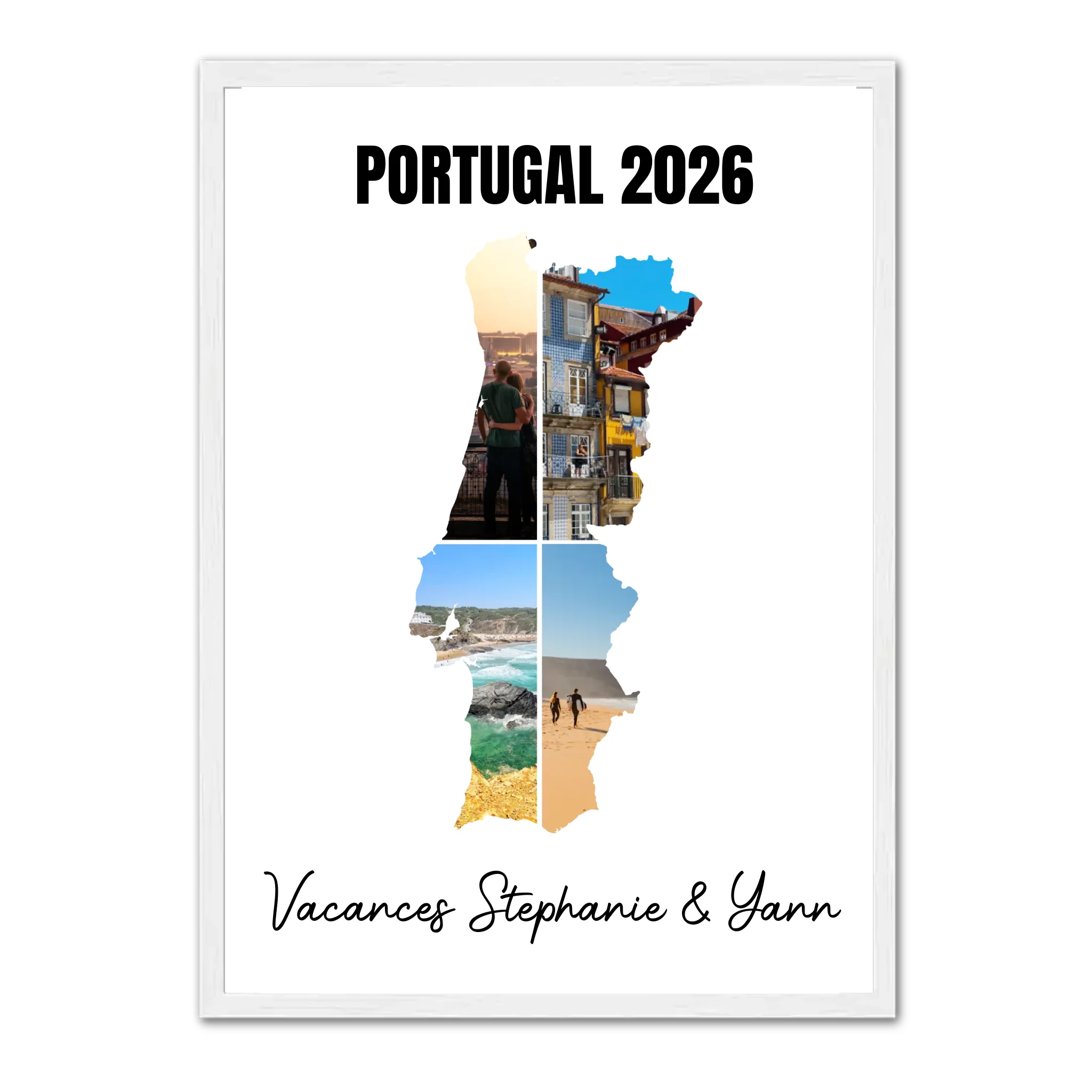 Vacances Portugal - Affiche personnalisée