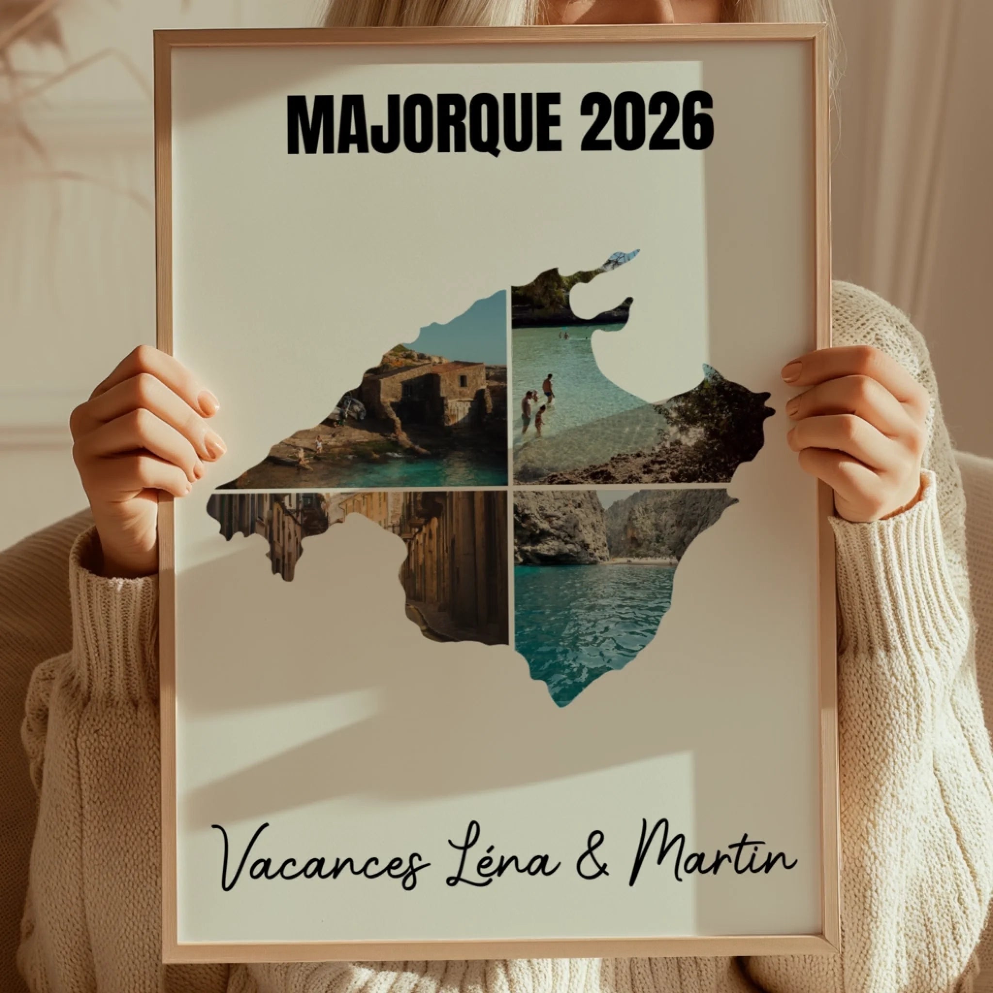 Vacances Majorque - Affiche personnalisée
