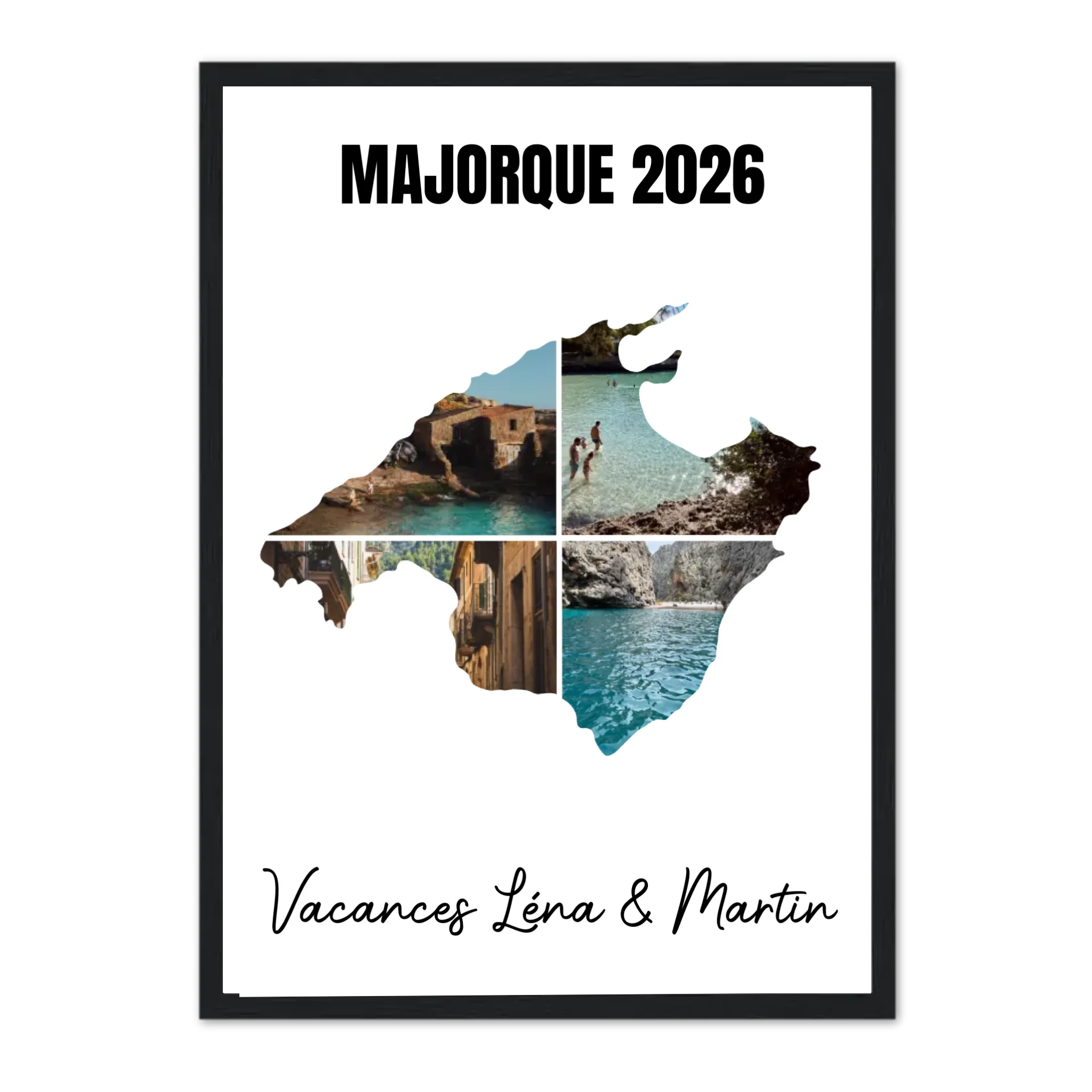 Vacances Majorque - Affiche personnalisée