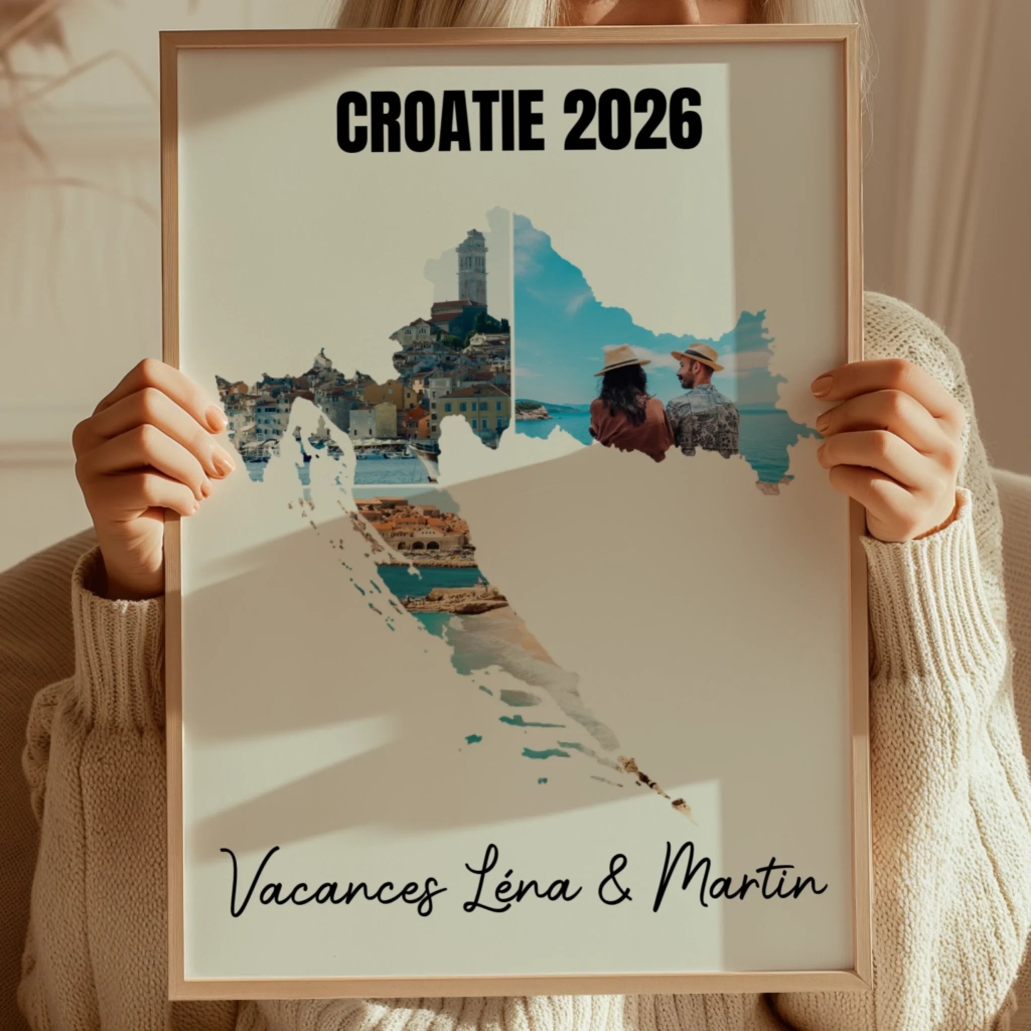 Vacances Croatie - Affiche personnalisée