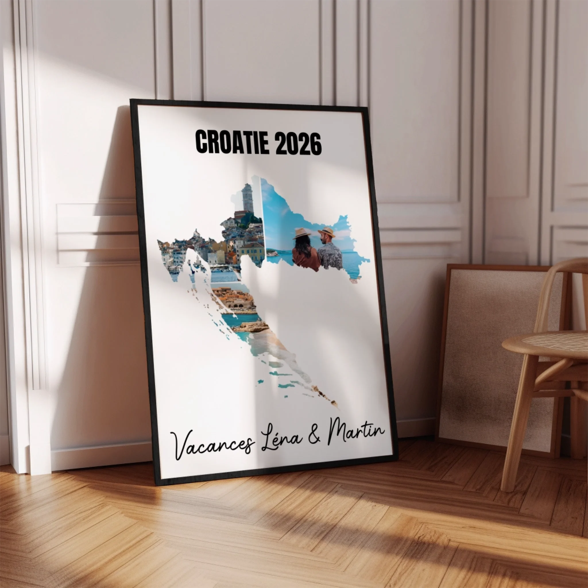 Vacances Croatie - Affiche personnalisée