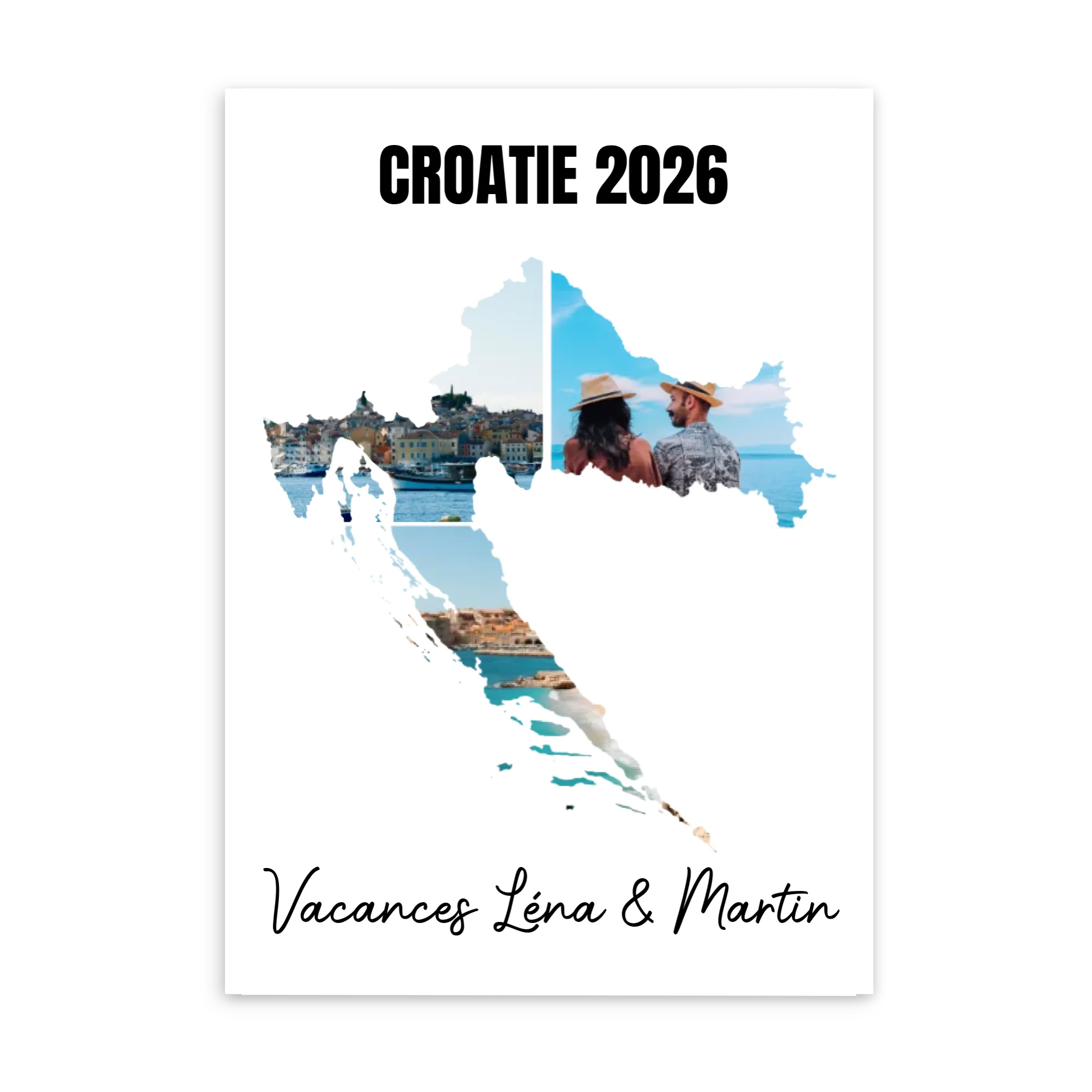 Vacances Croatie - Affiche personnalisée