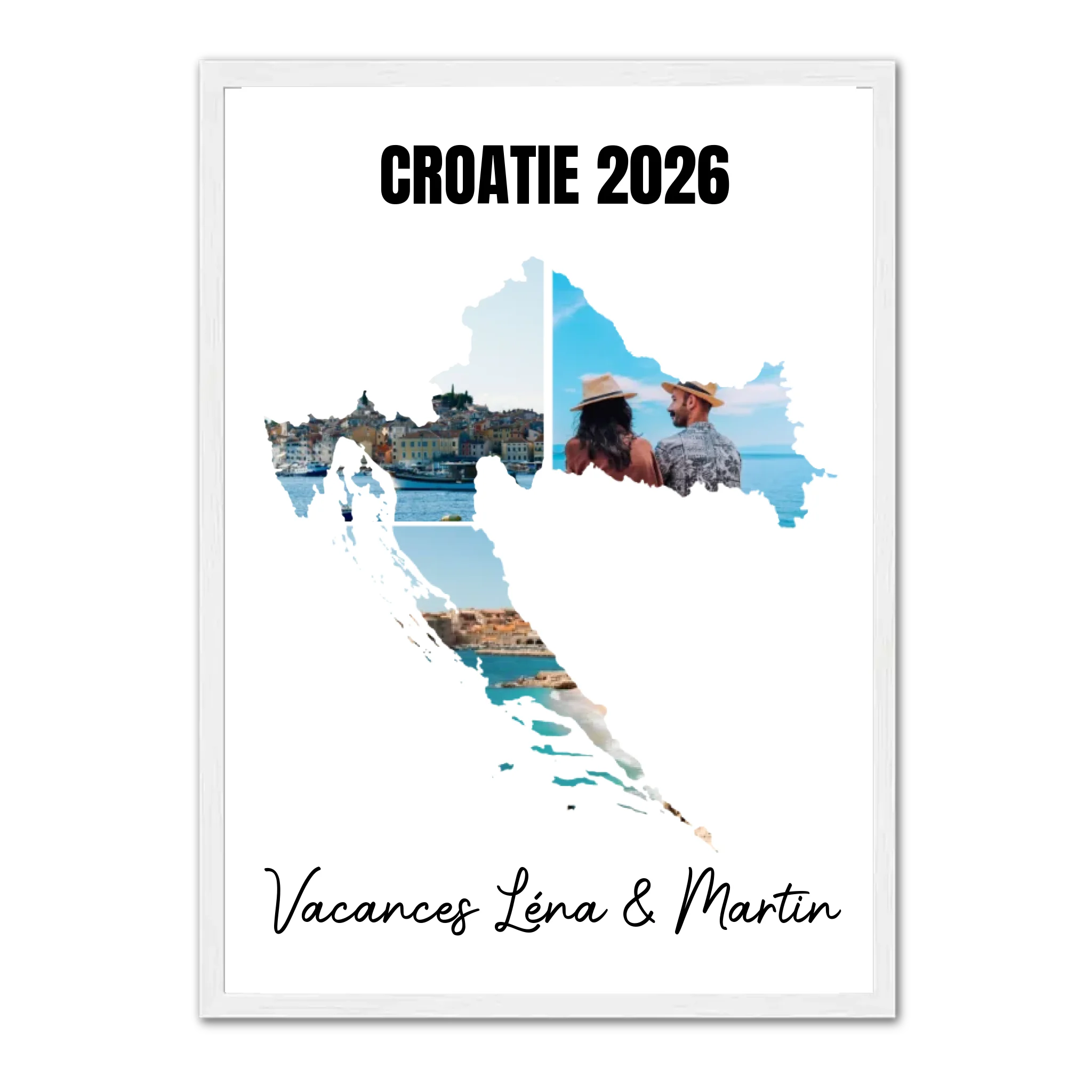 Vacances Croatie - Affiche personnalisée