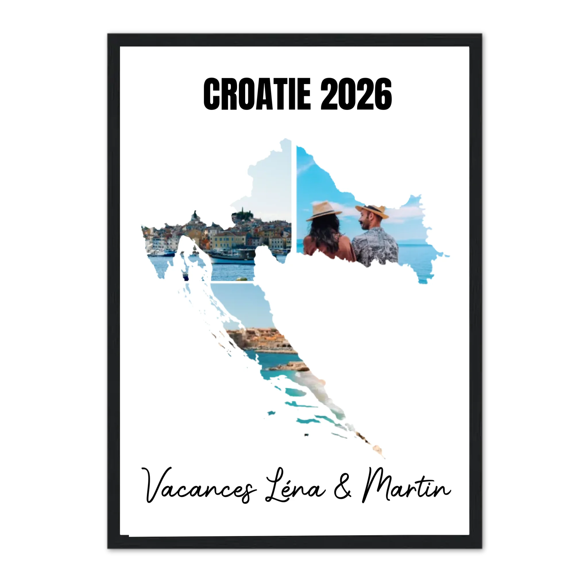 Vacances Croatie - Affiche personnalisée
