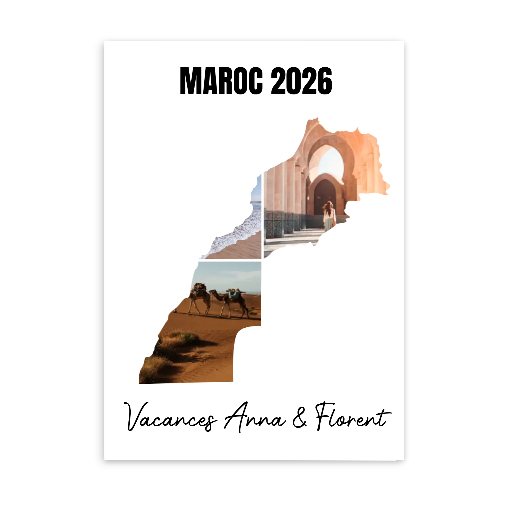 Vacances Maroc - Affiche personnalisée